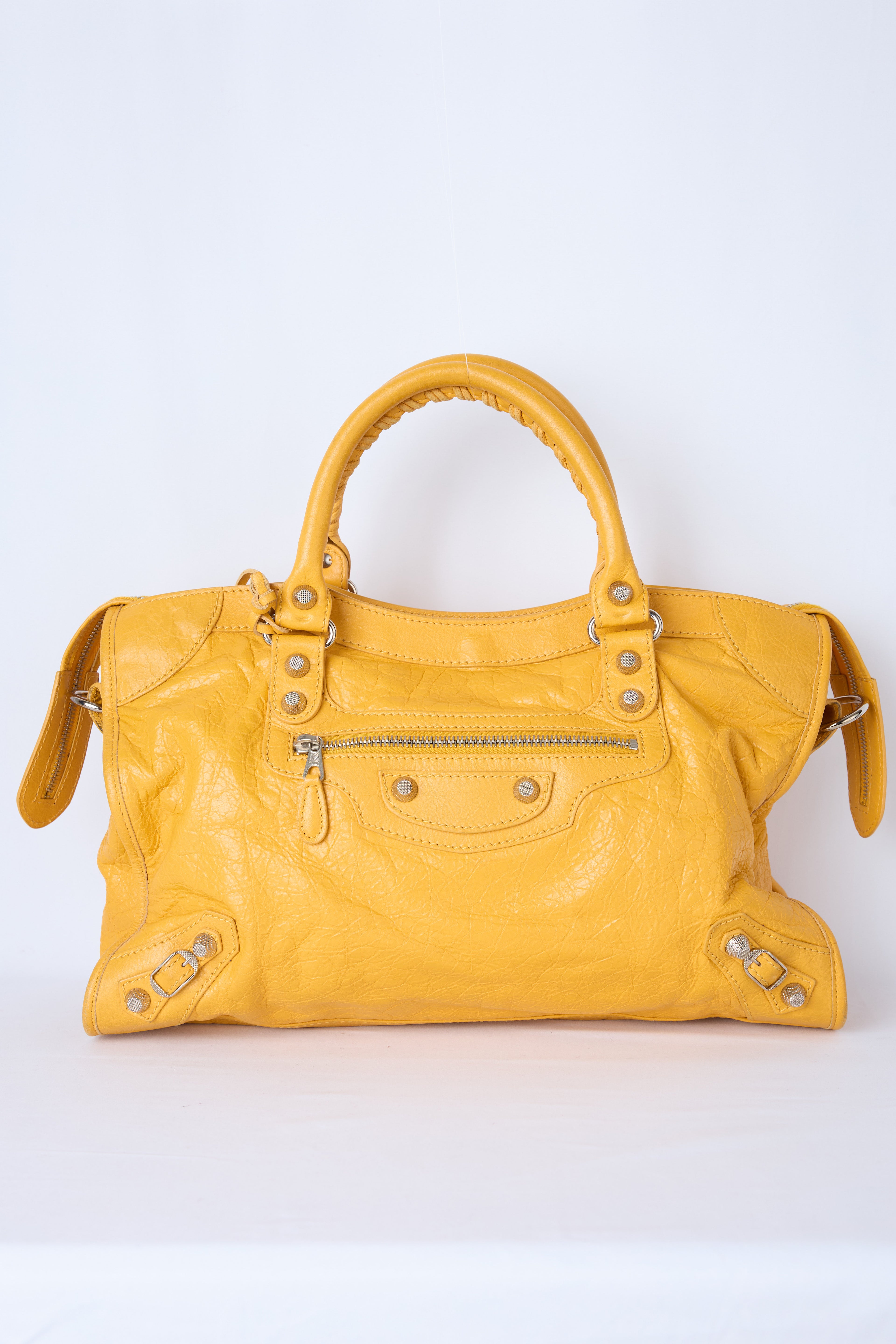 BALENCIAGA YELLOW MEDIUM BAG
