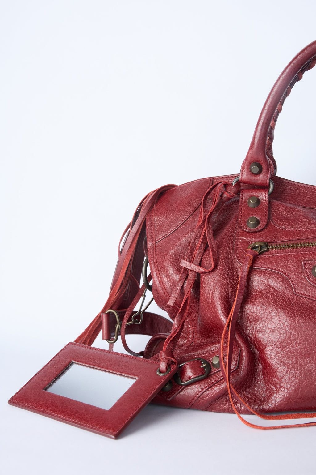 BALENCIAGA RED CITY BAG