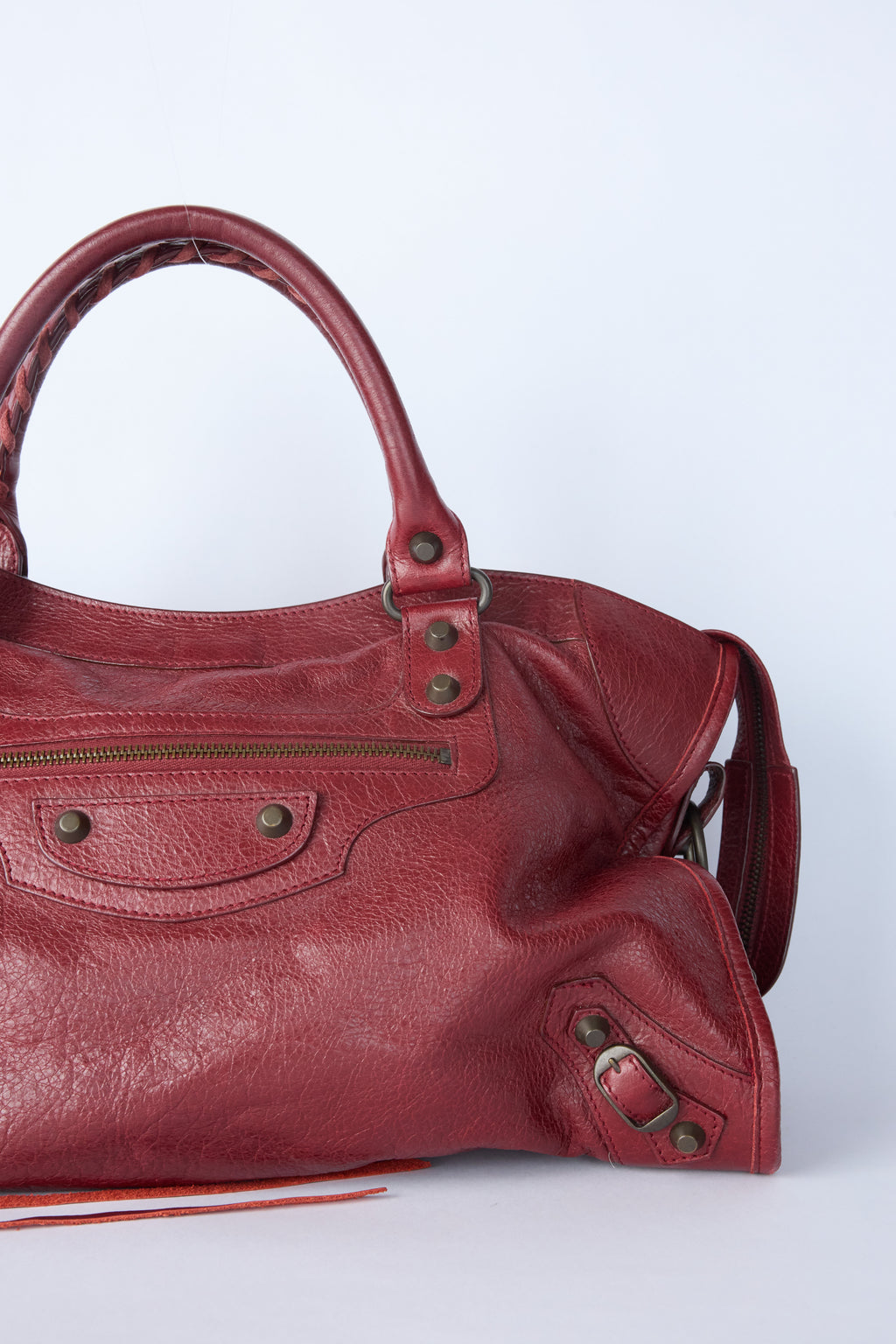 BALENCIAGA RED CITY BAG