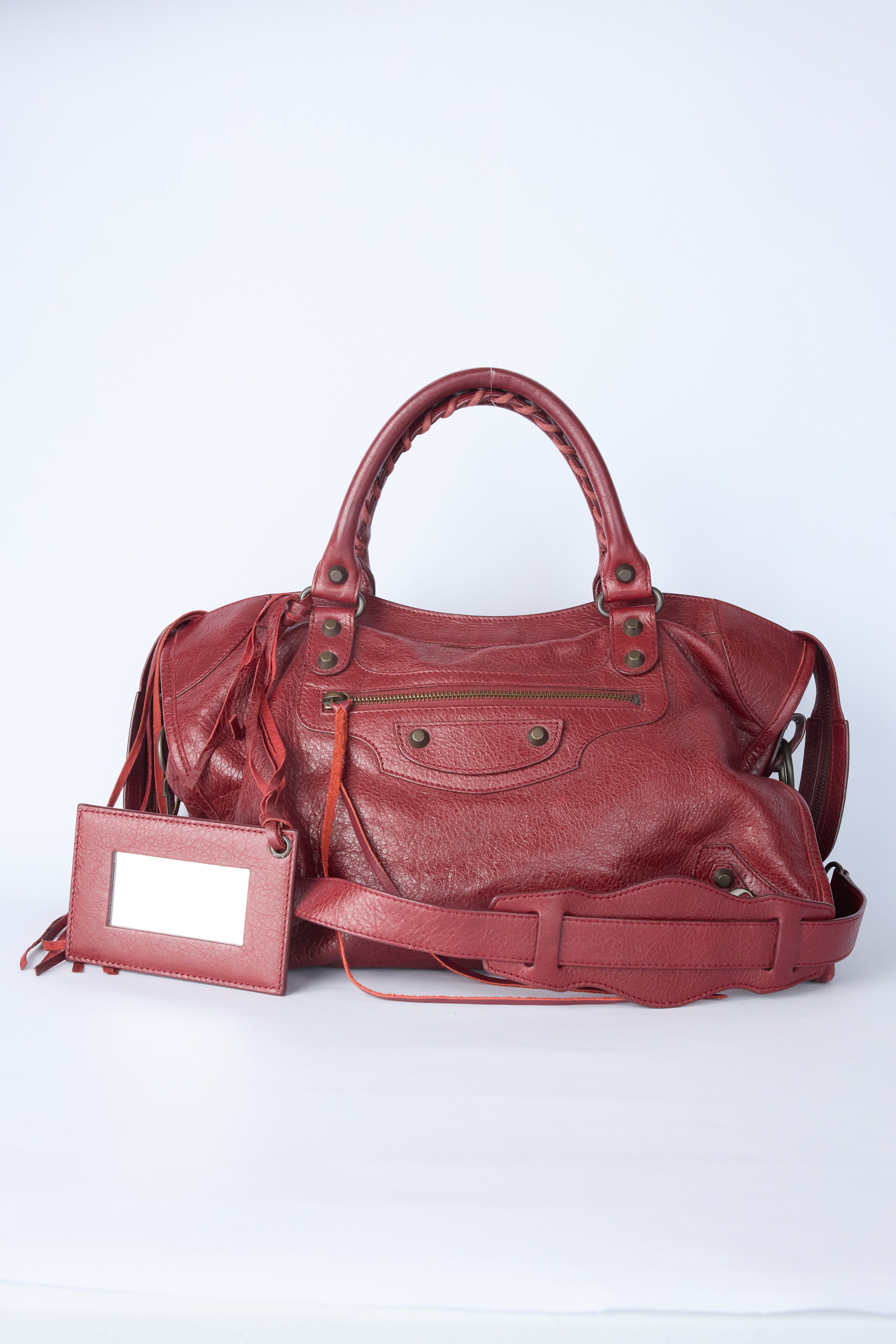BALENCIAGA RED CITY BAG