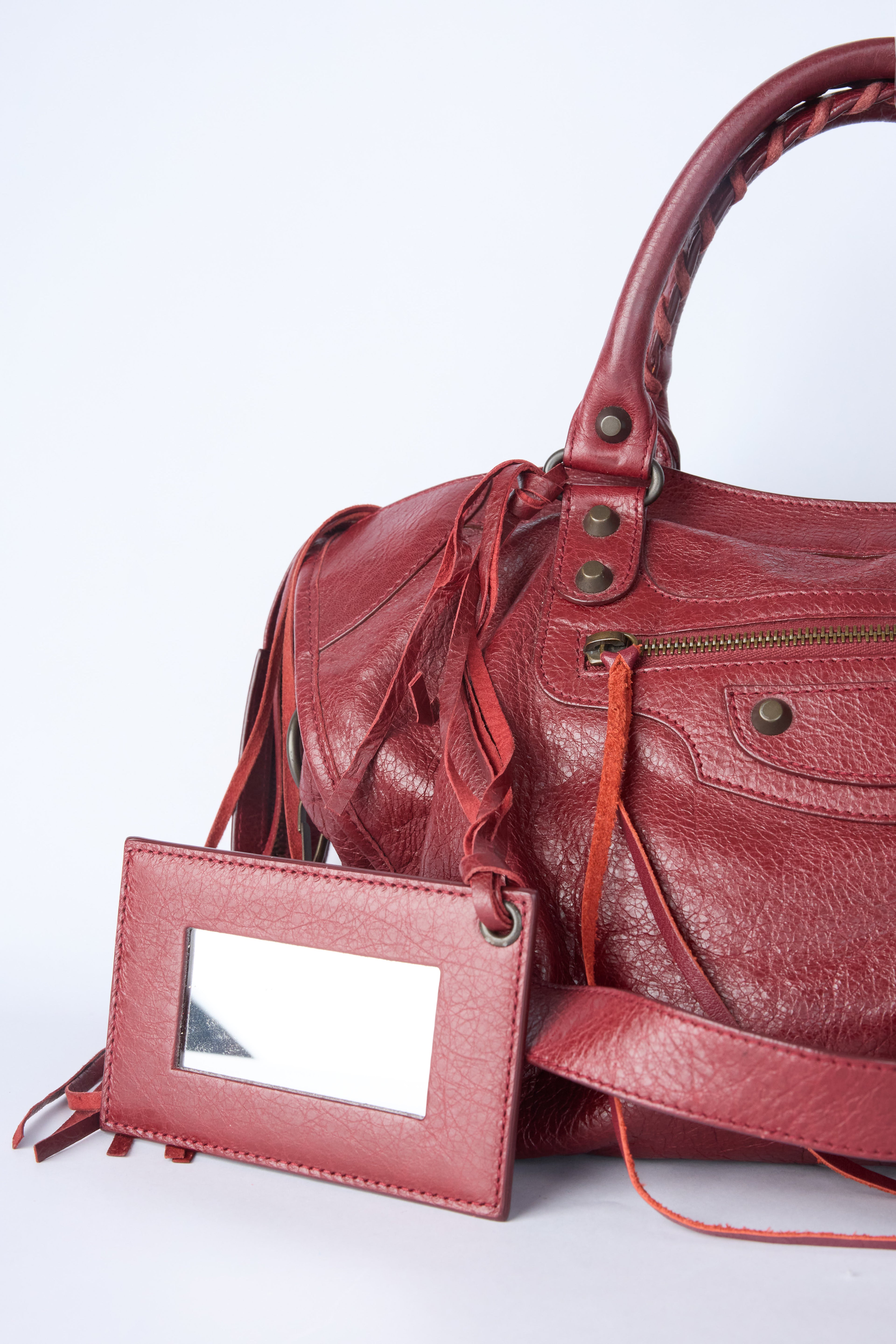 BALENCIAGA RED CITY BAG