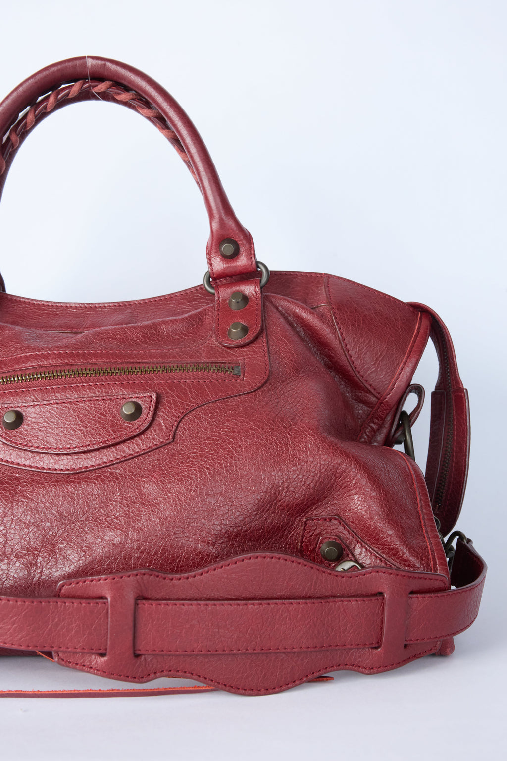 BALENCIAGA RED CITY BAG
