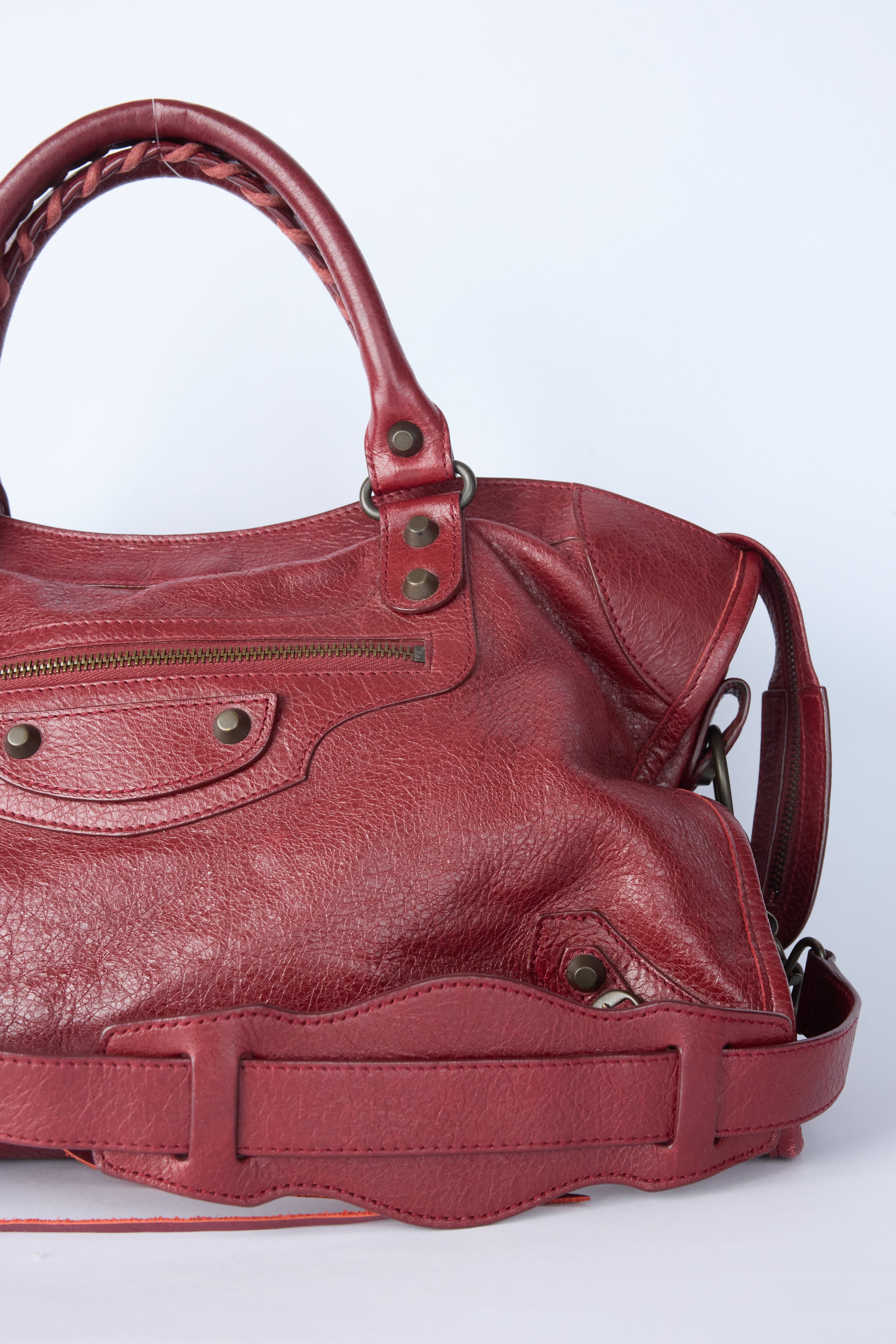 BALENCIAGA RED CITY BAG