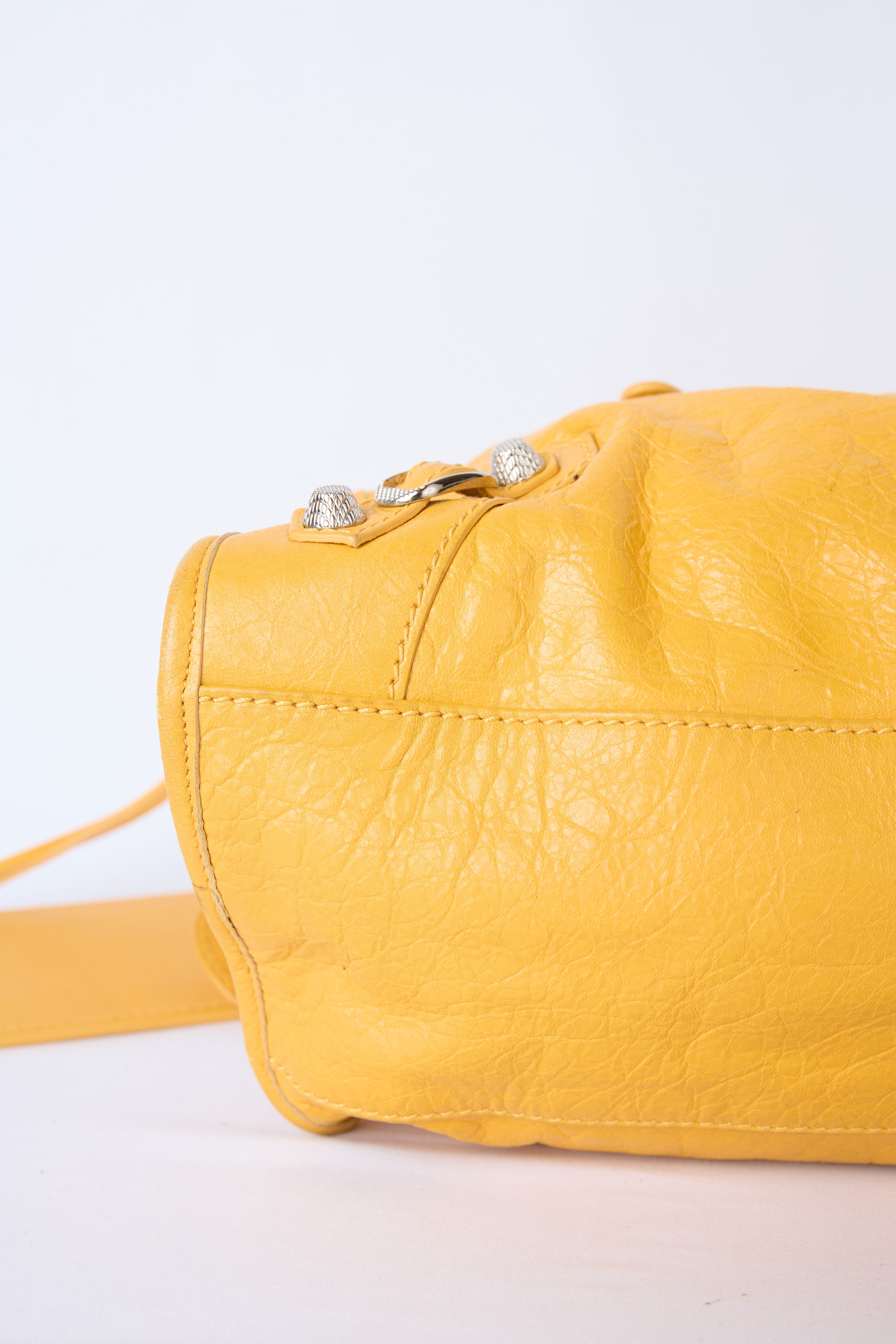 BALENCIAGA YELLOW MEDIUM BAG