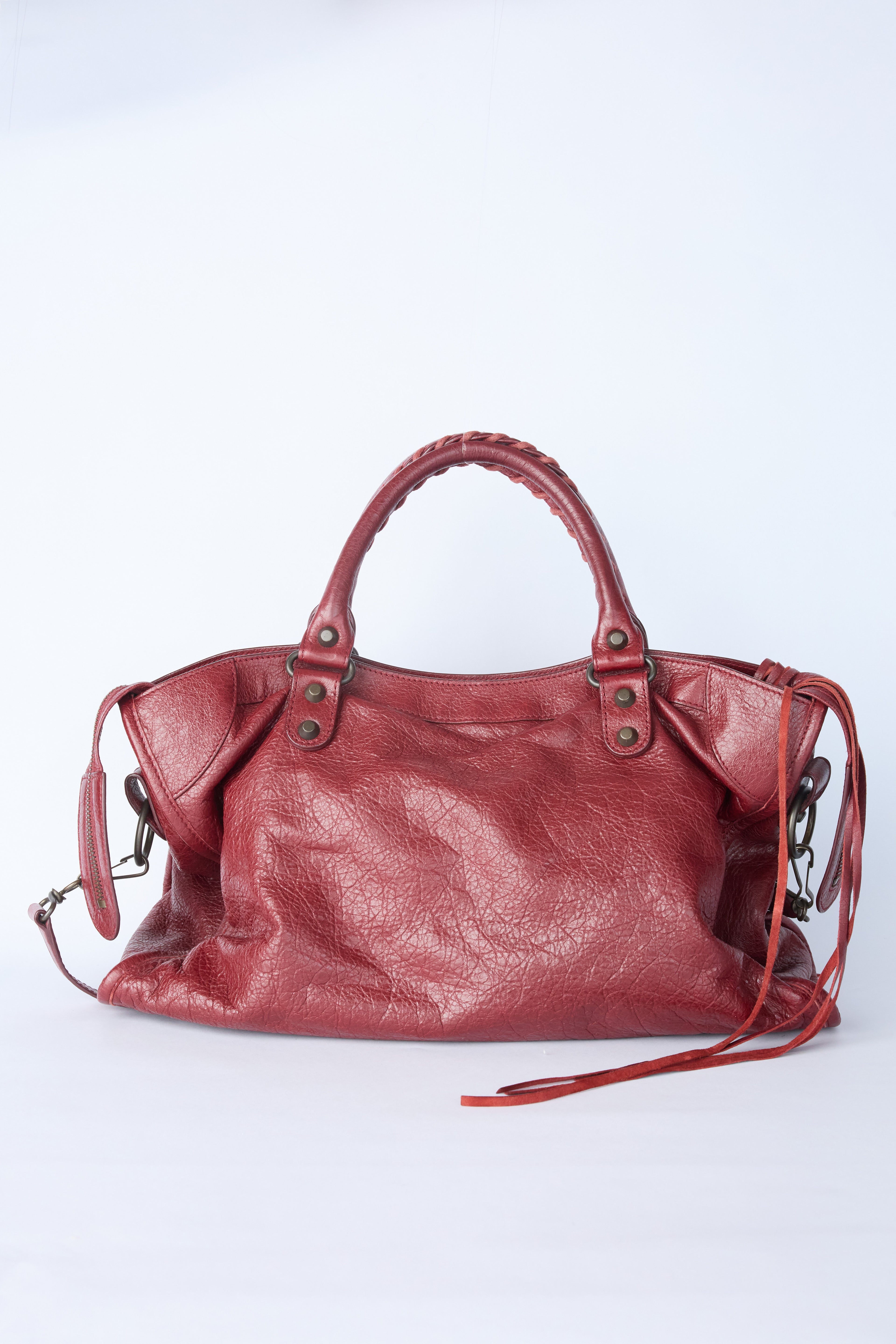 BALENCIAGA RED CITY BAG