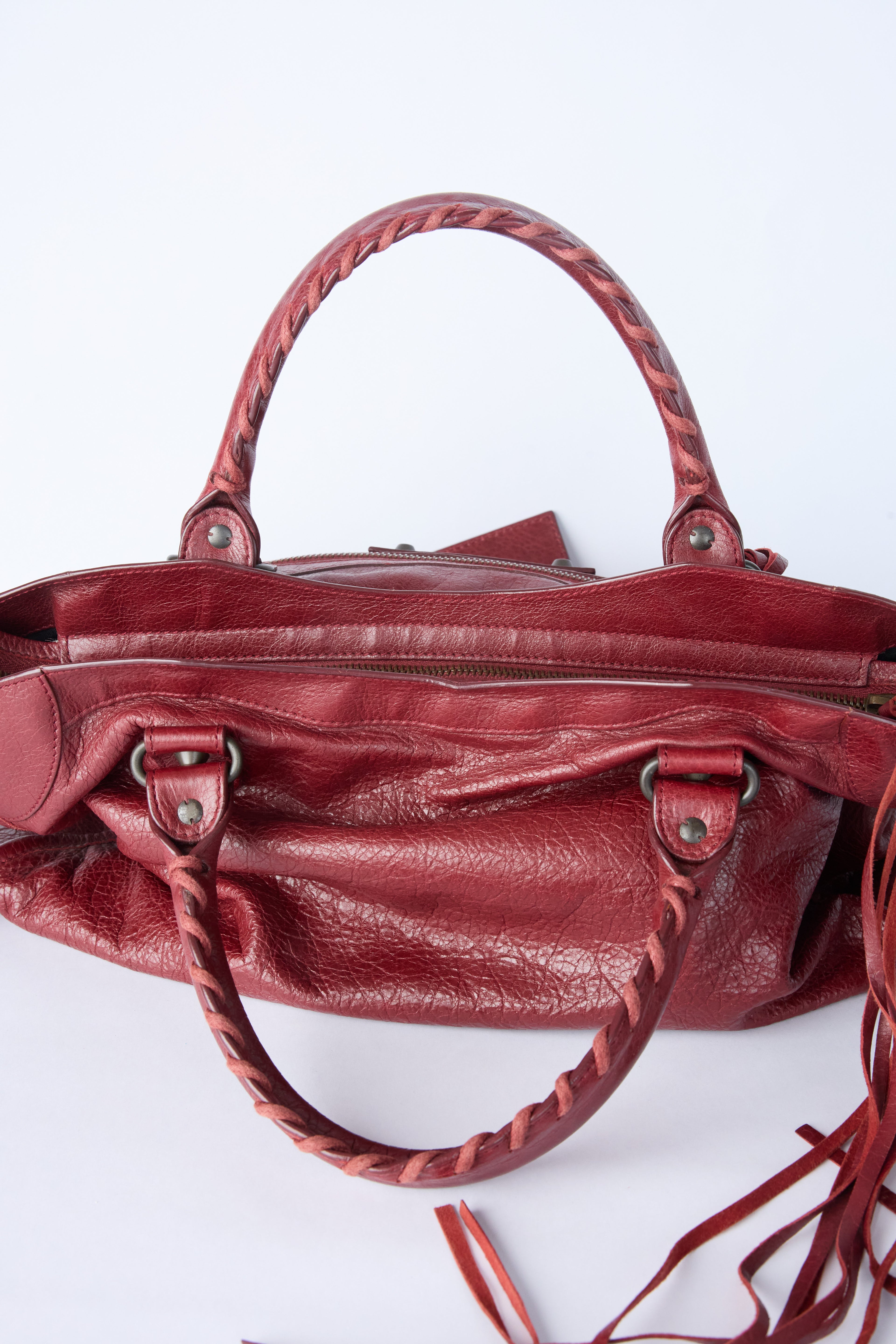 BALENCIAGA RED CITY BAG