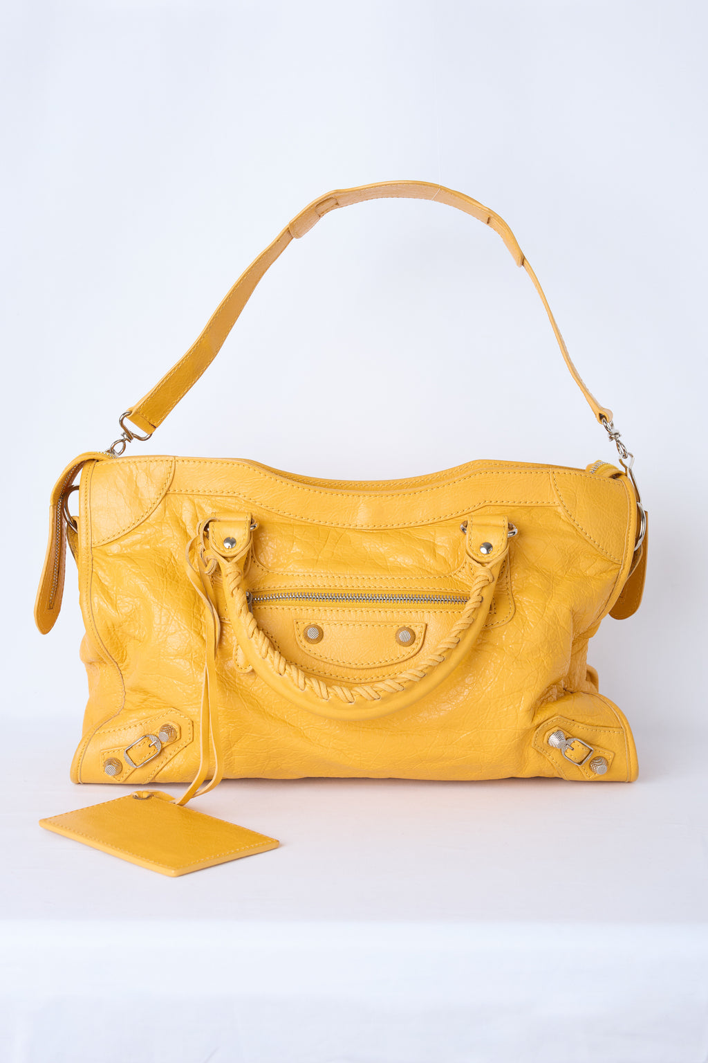BALENCIAGA YELLOW MEDIUM BAG