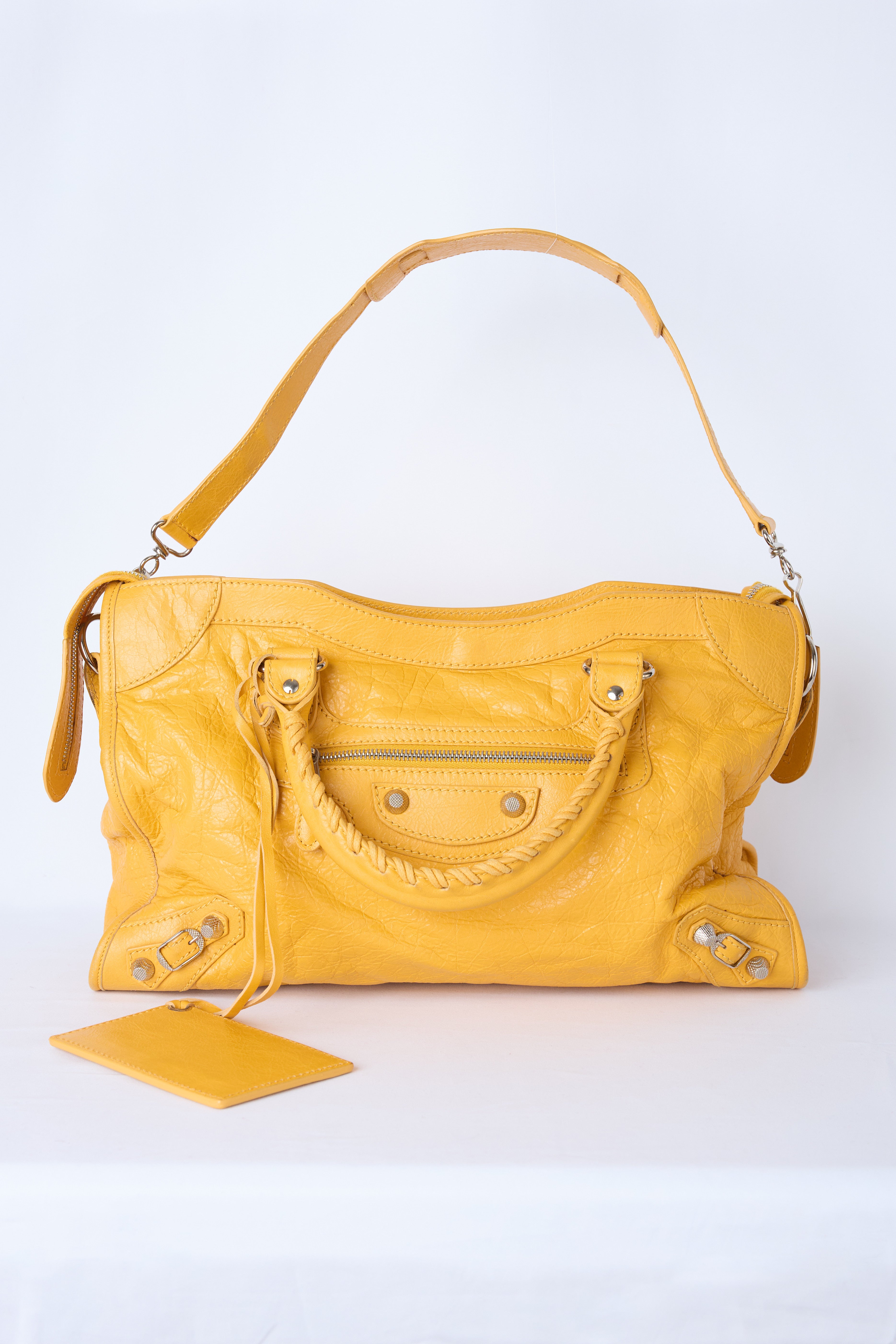 BALENCIAGA YELLOW MEDIUM BAG