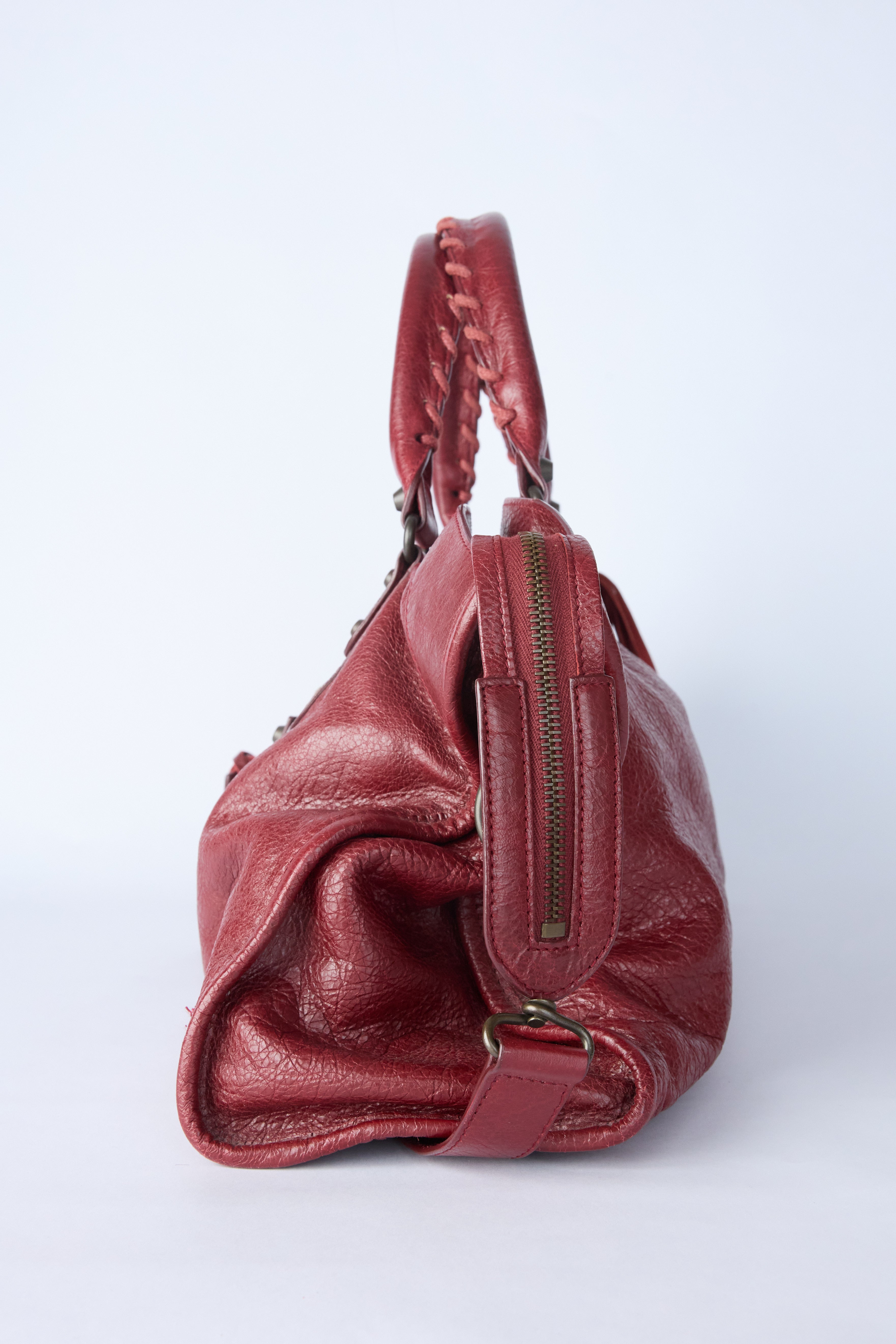 BALENCIAGA RED CITY BAG