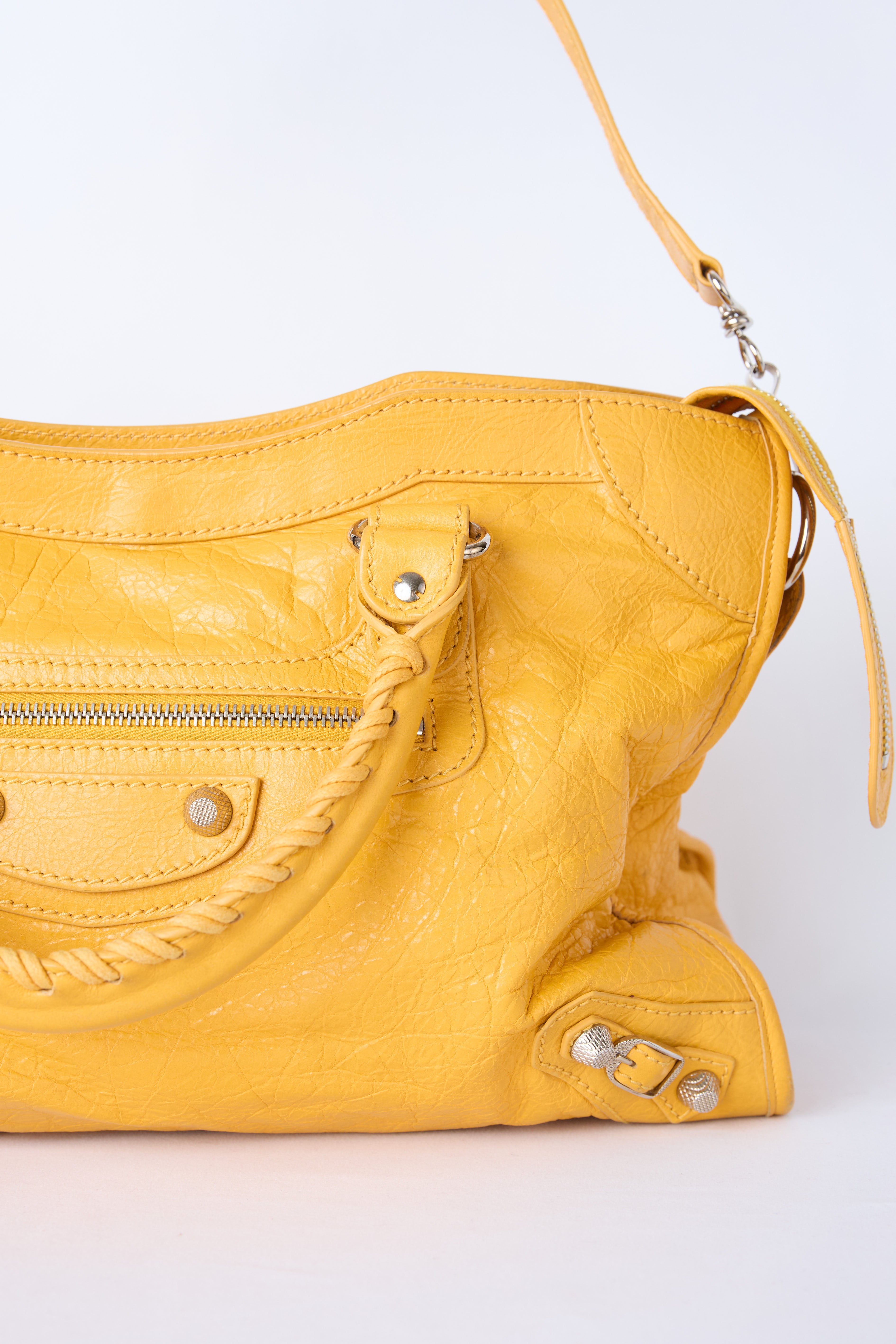 BALENCIAGA YELLOW MEDIUM BAG