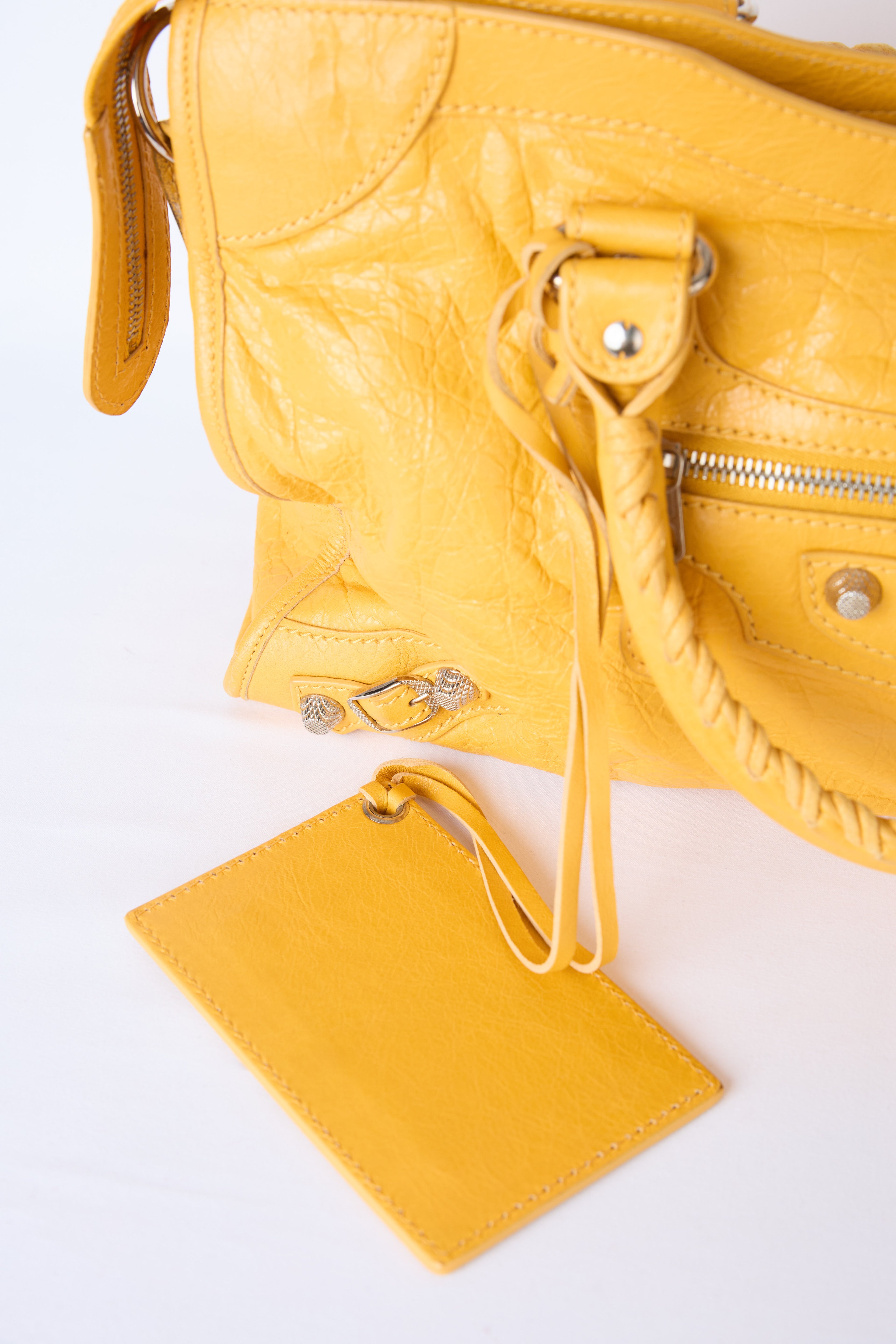 BALENCIAGA YELLOW MEDIUM BAG