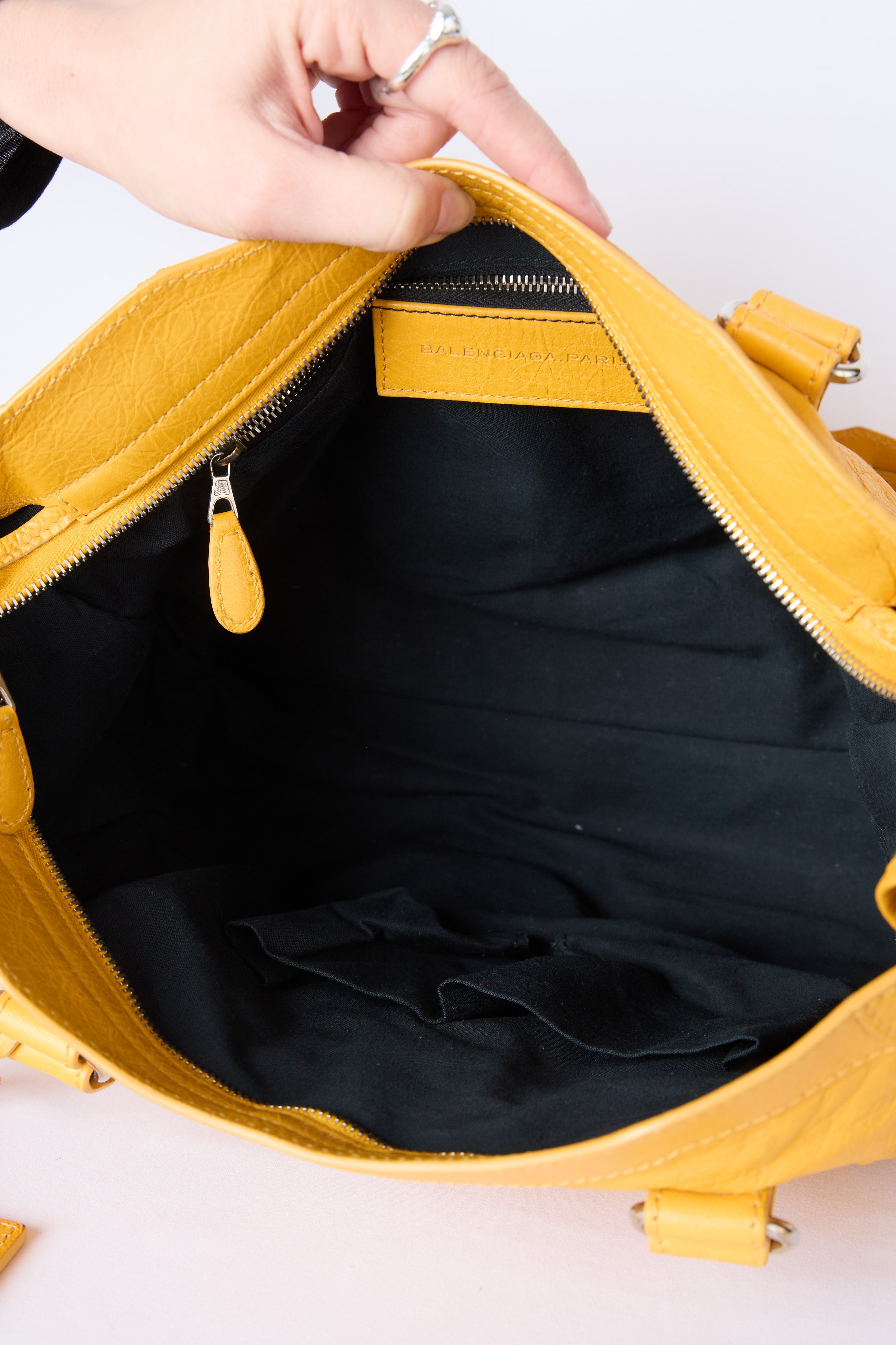 BALENCIAGA YELLOW MEDIUM BAG