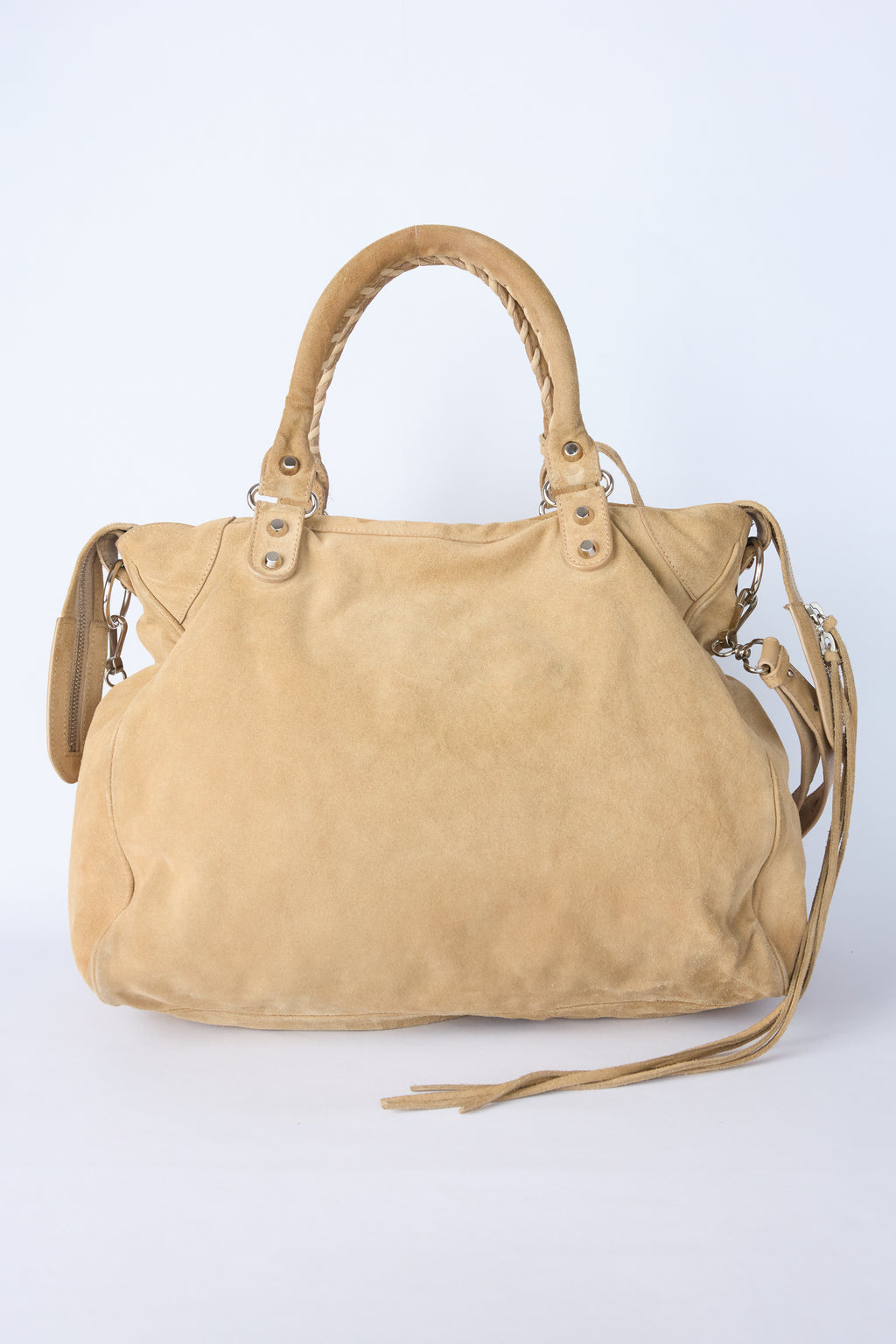 BALENCIAGA TAN SUEDE VELO CITY