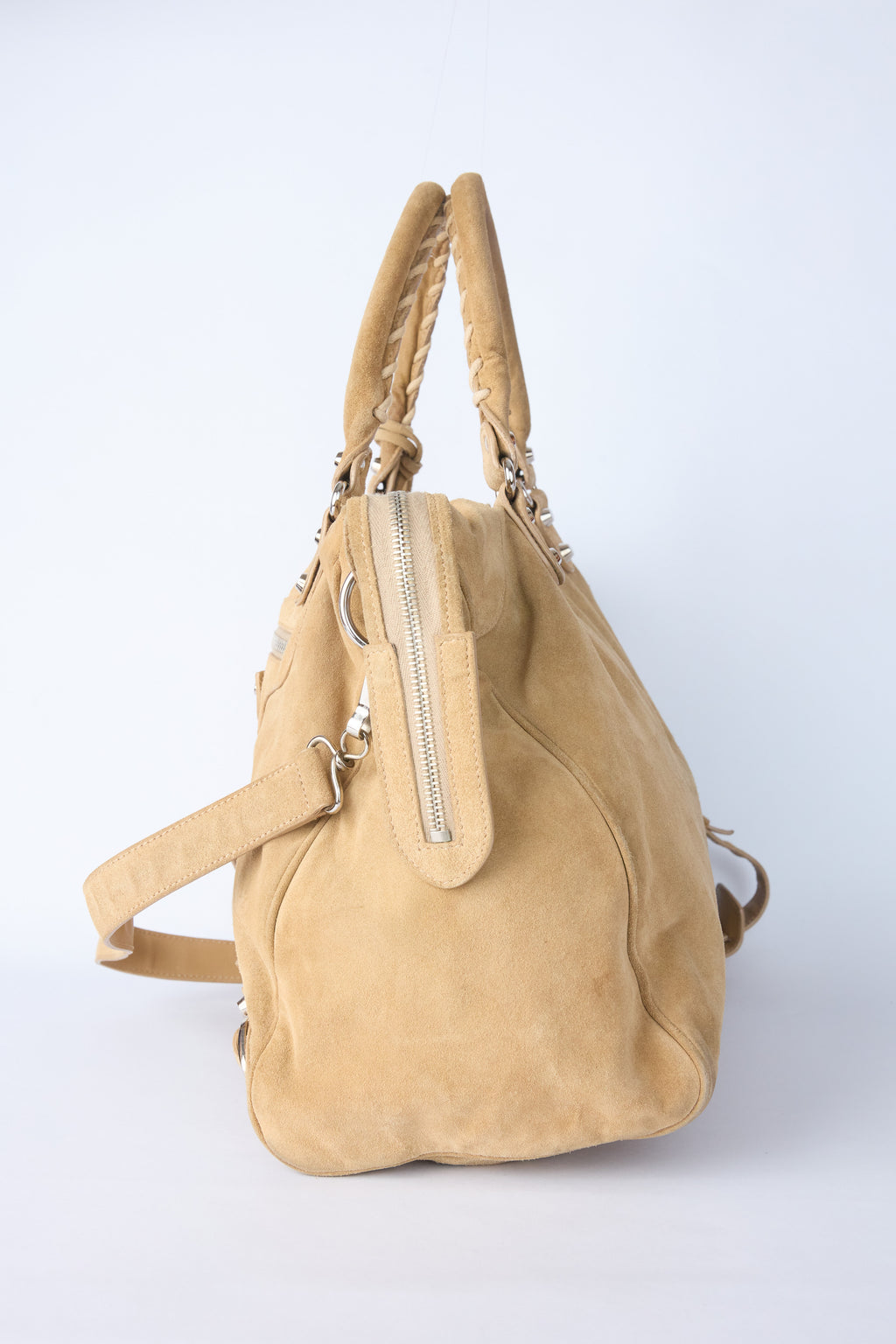 BALENCIAGA TAN SUEDE VELO CITY