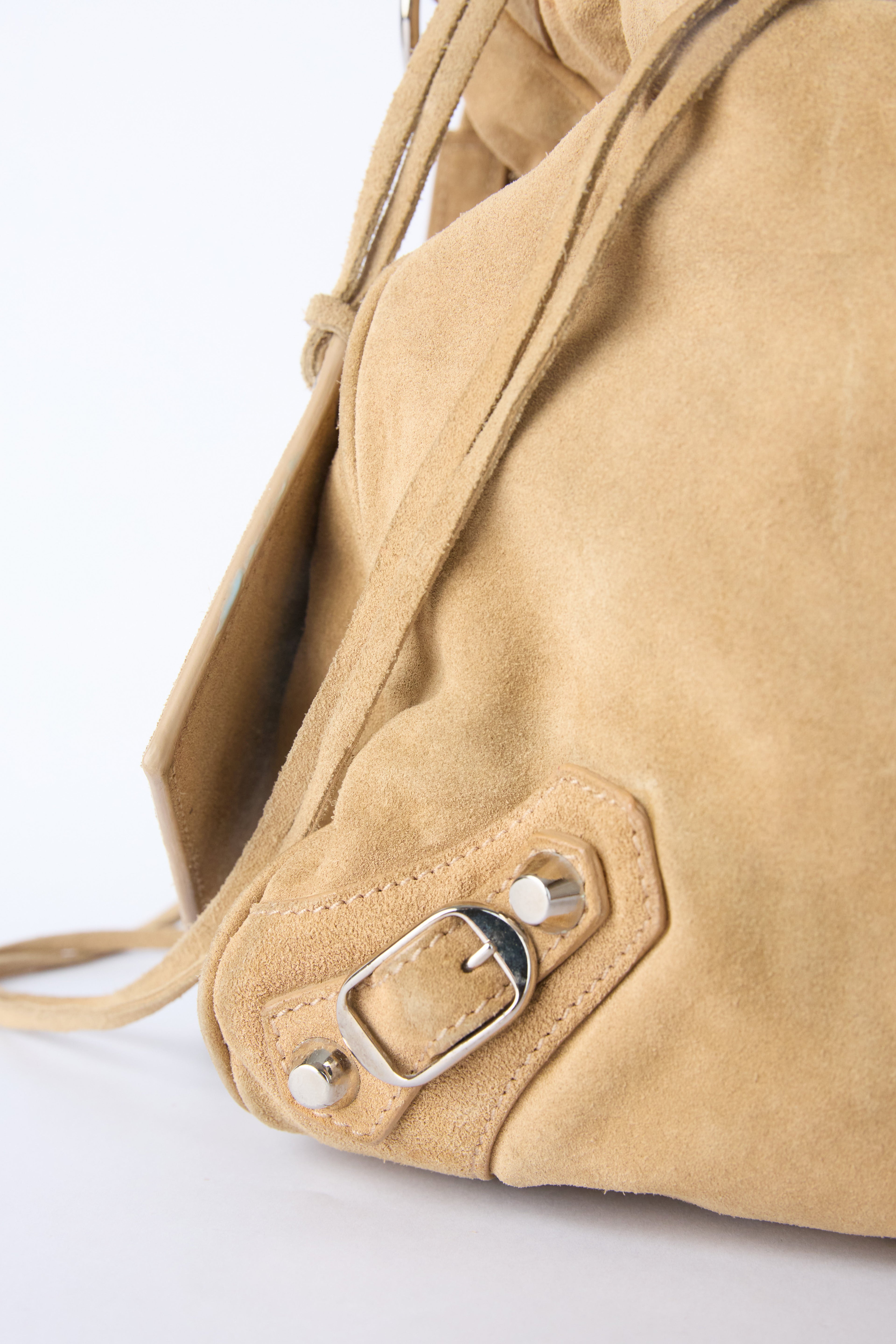 BALENCIAGA TAN SUEDE VELO CITY