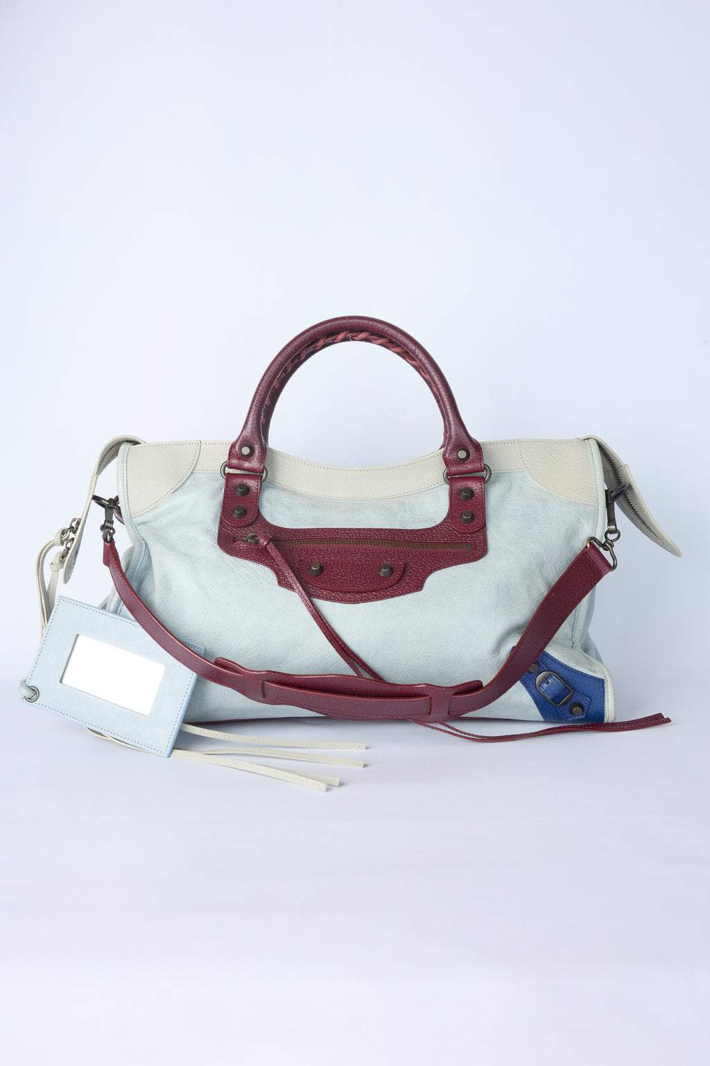 BALENCIAGA MOTORCROSS AGNEAU TRI-COLOR CITY