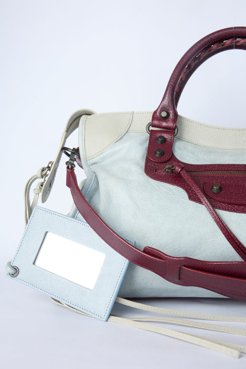 BALENCIAGA MOTORCROSS AGNEAU TRI-COLOR CITY