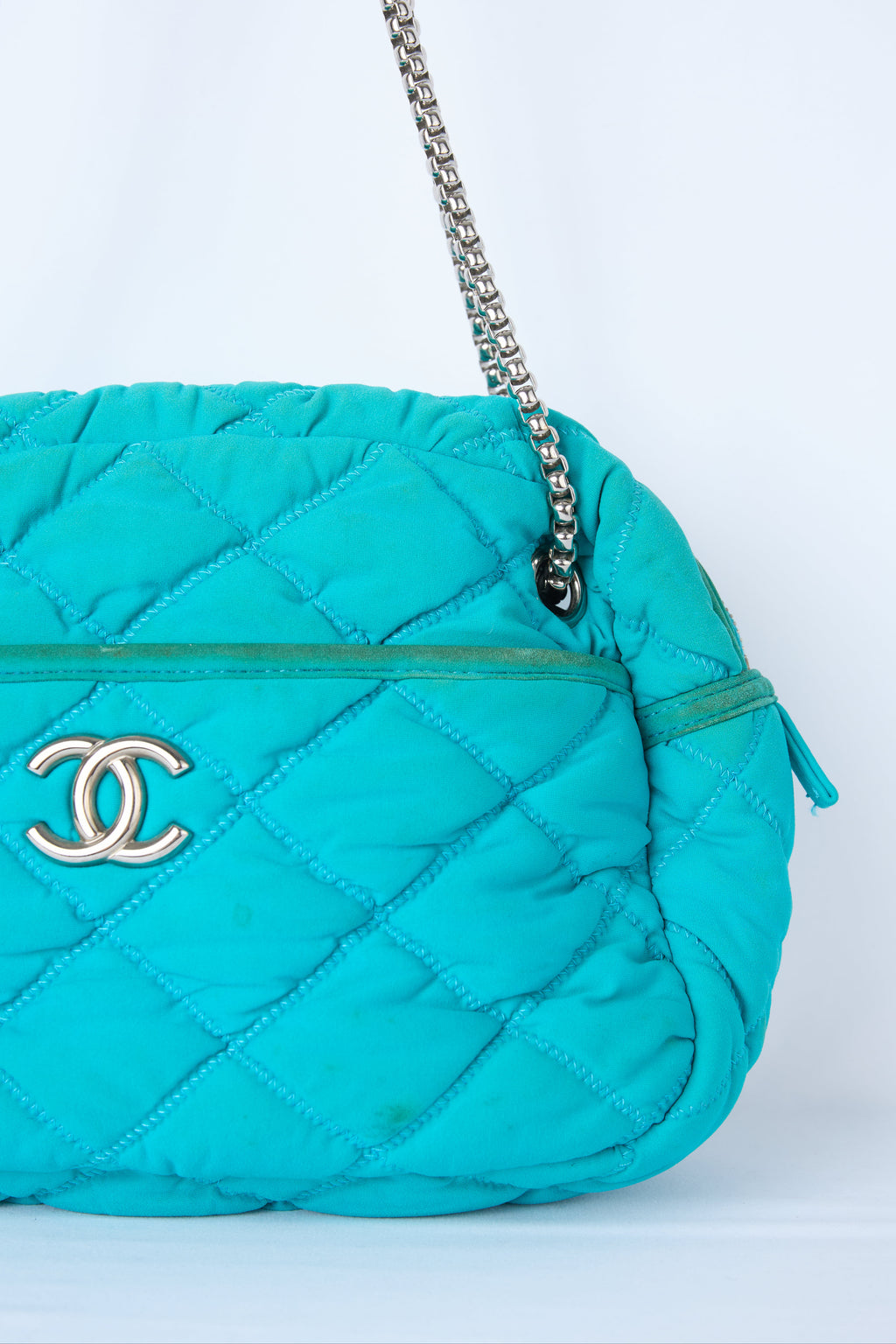 CHANEL BLUE BUBBLE BAG