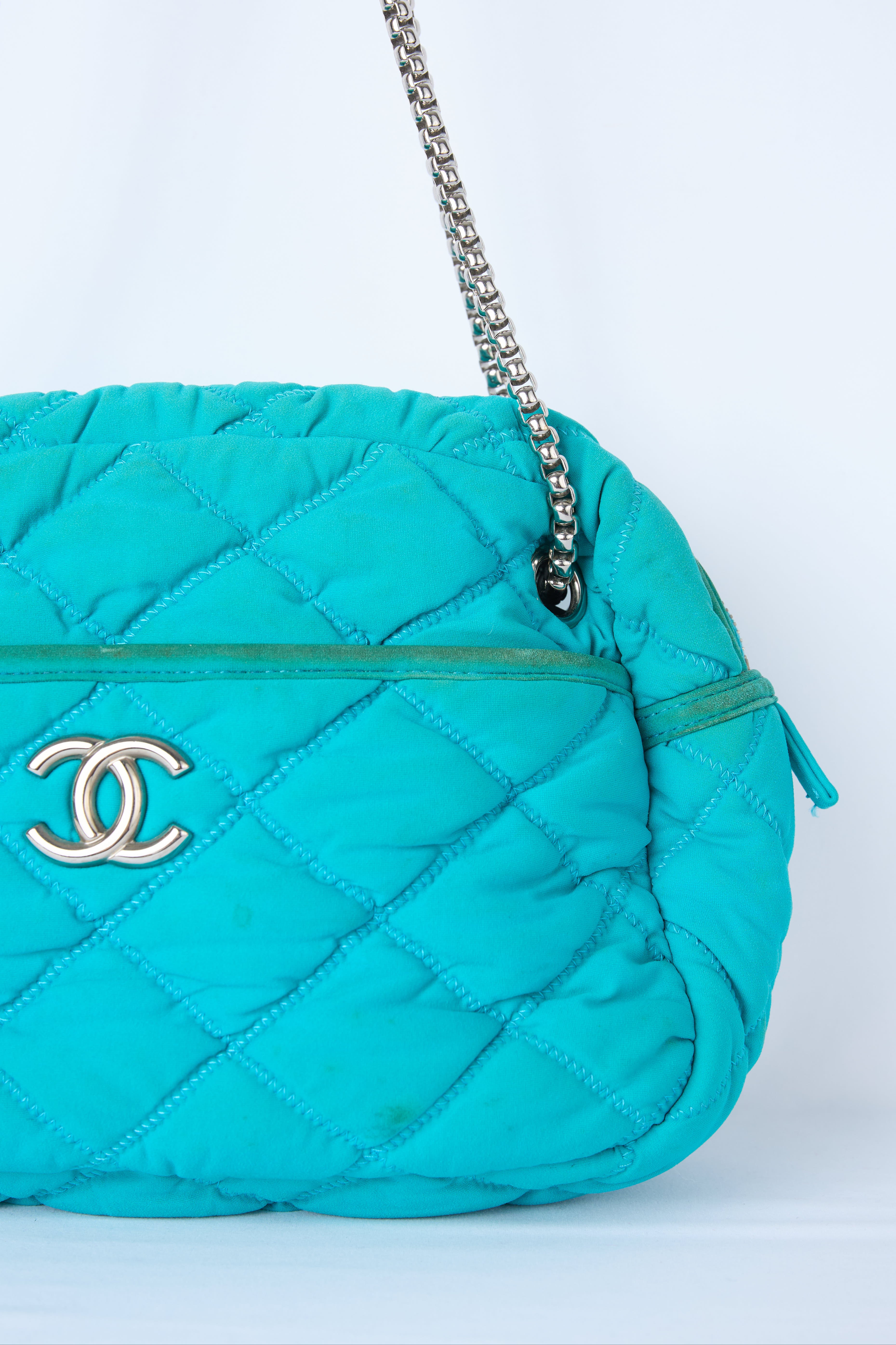 CHANEL BLUE BUBBLE BAG
