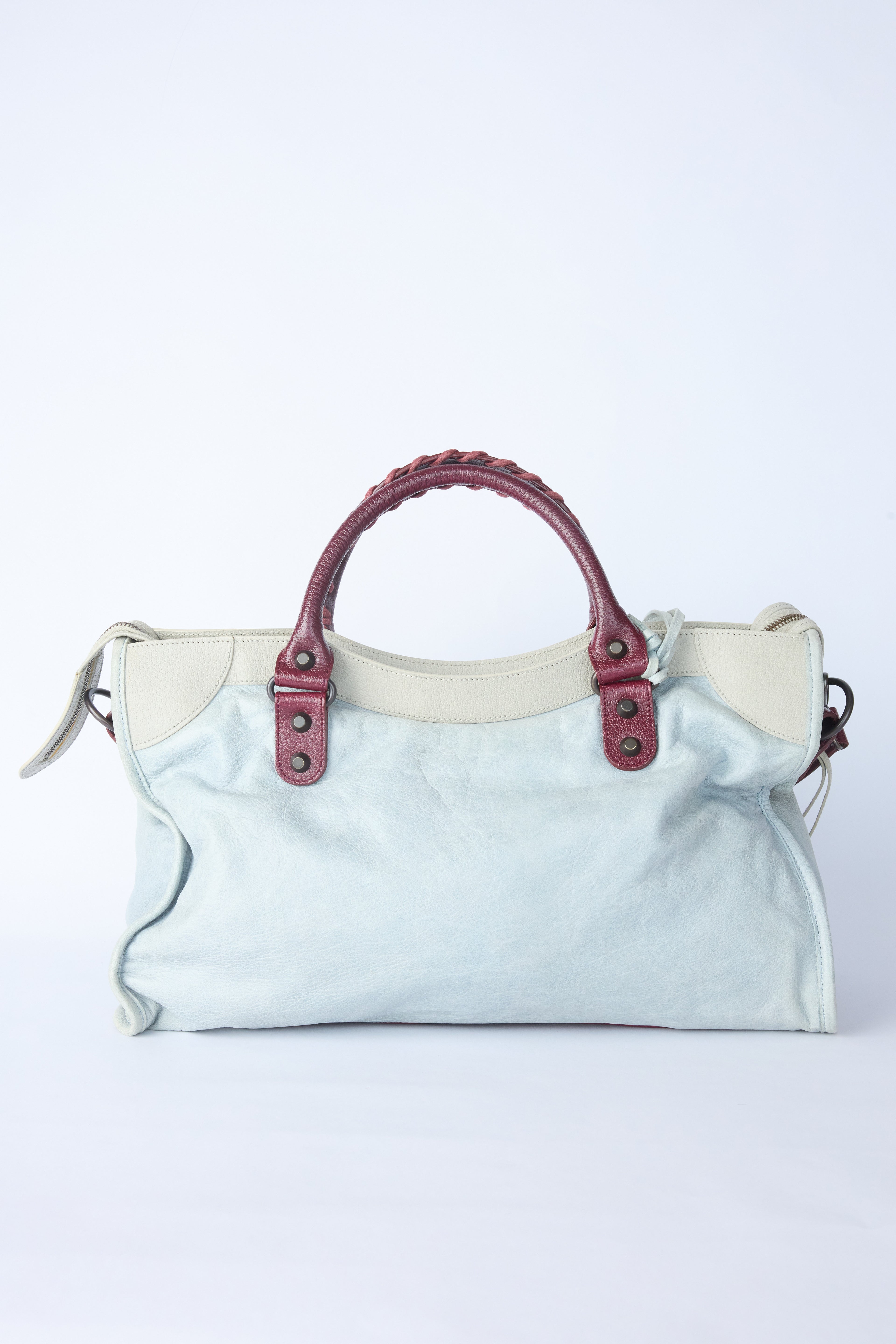 BALENCIAGA MOTORCROSS AGNEAU TRI-COLOR CITY