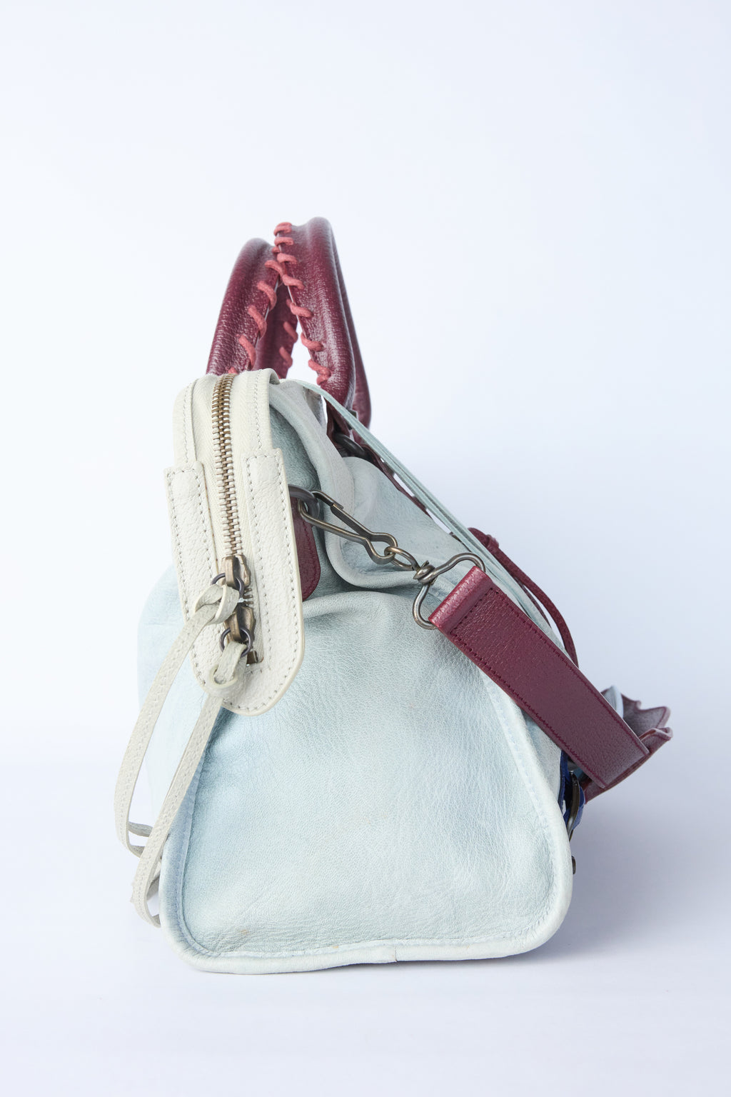 BALENCIAGA MOTORCROSS AGNEAU TRI-COLOR CITY
