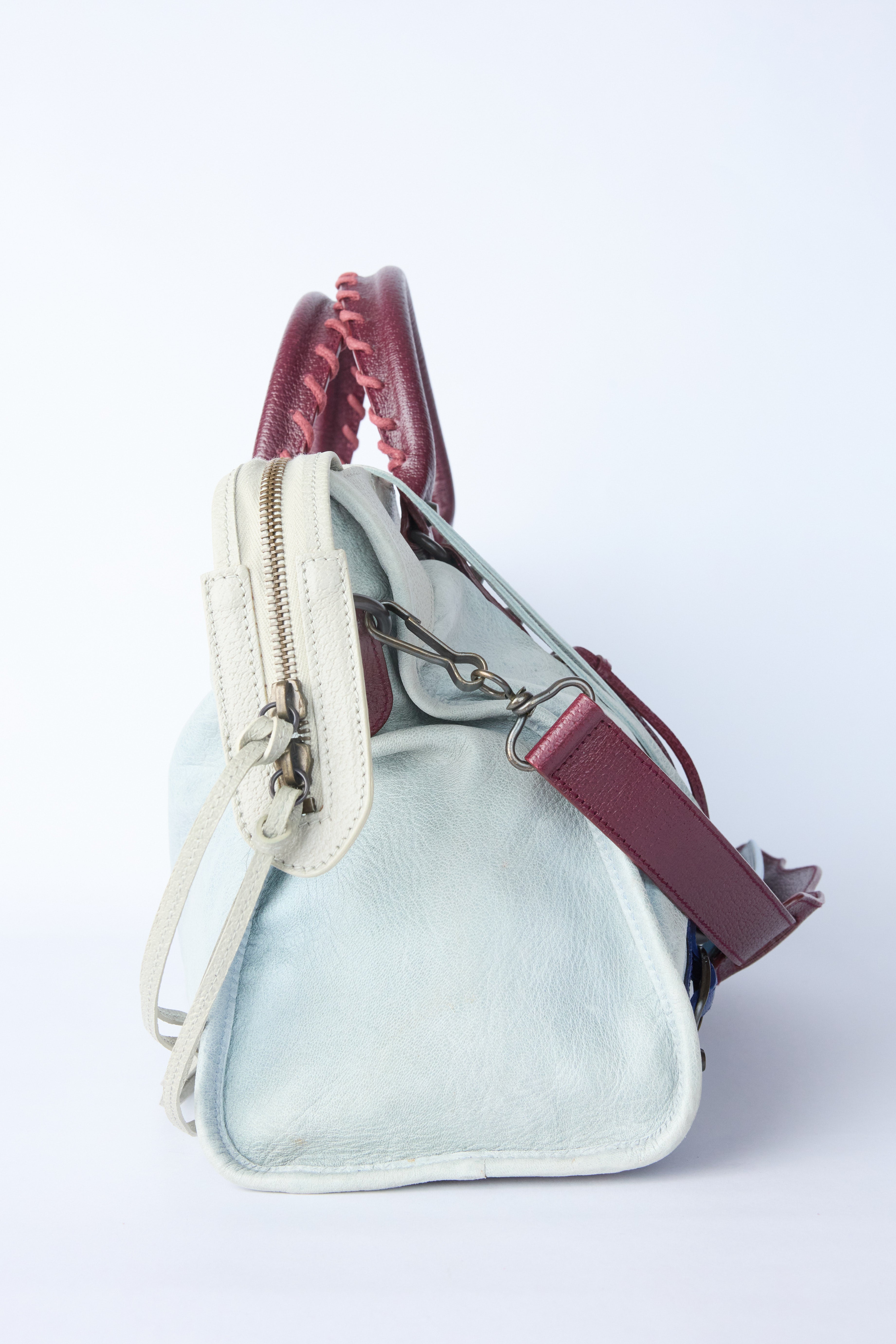 BALENCIAGA MOTORCROSS AGNEAU TRI-COLOR CITY