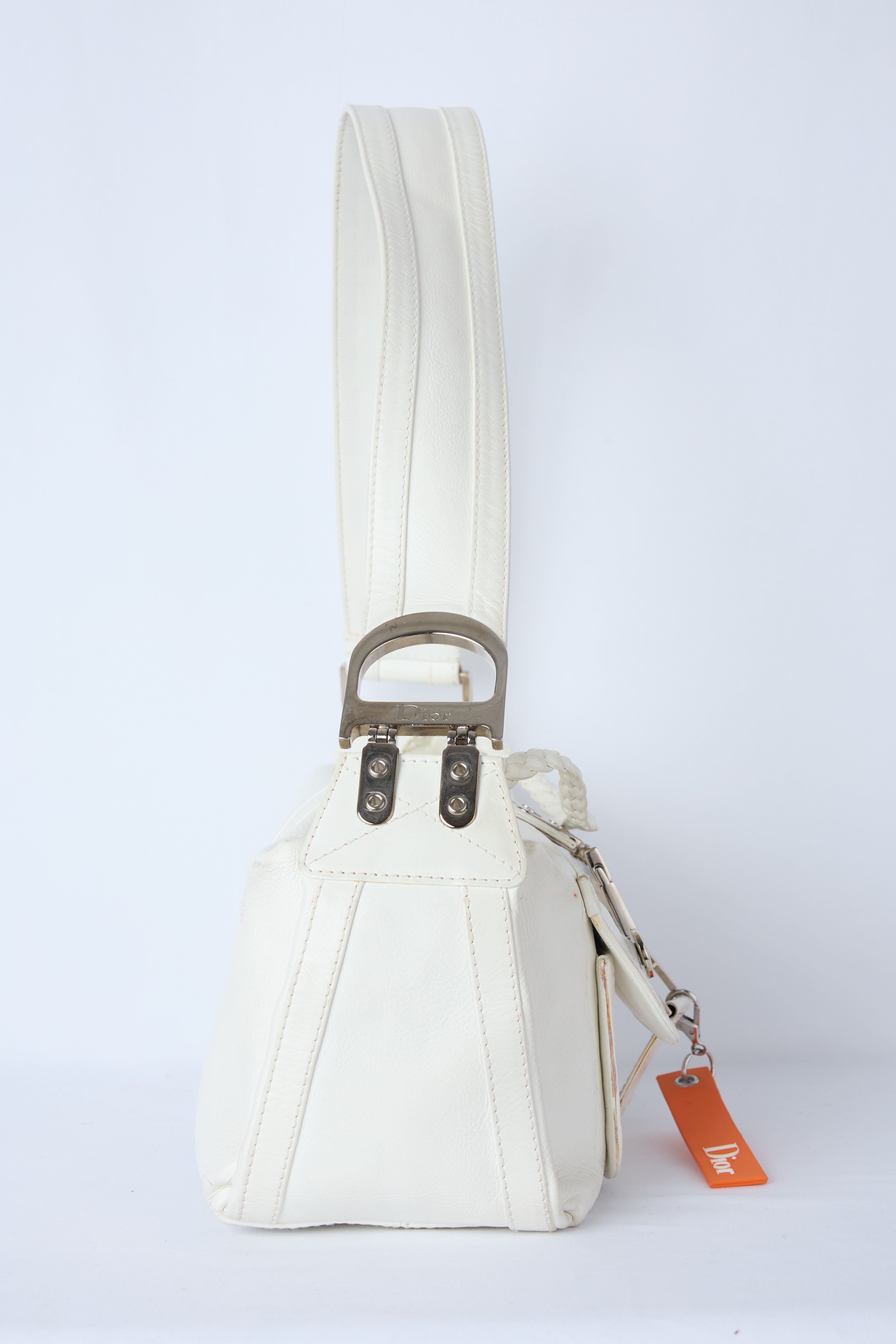 DIOR WHITE FLIGHT BAG