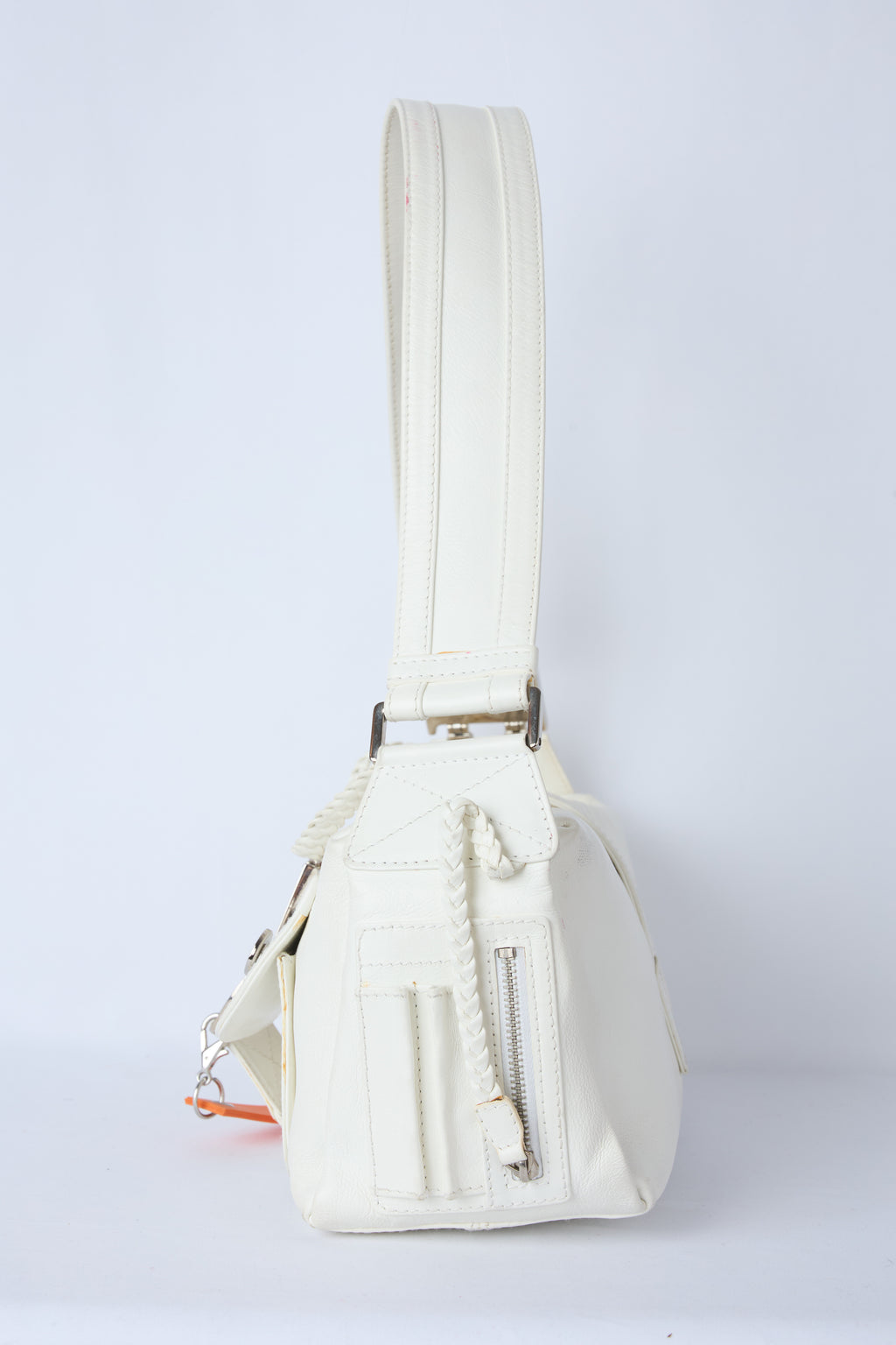 DIOR WHITE FLIGHT BAG