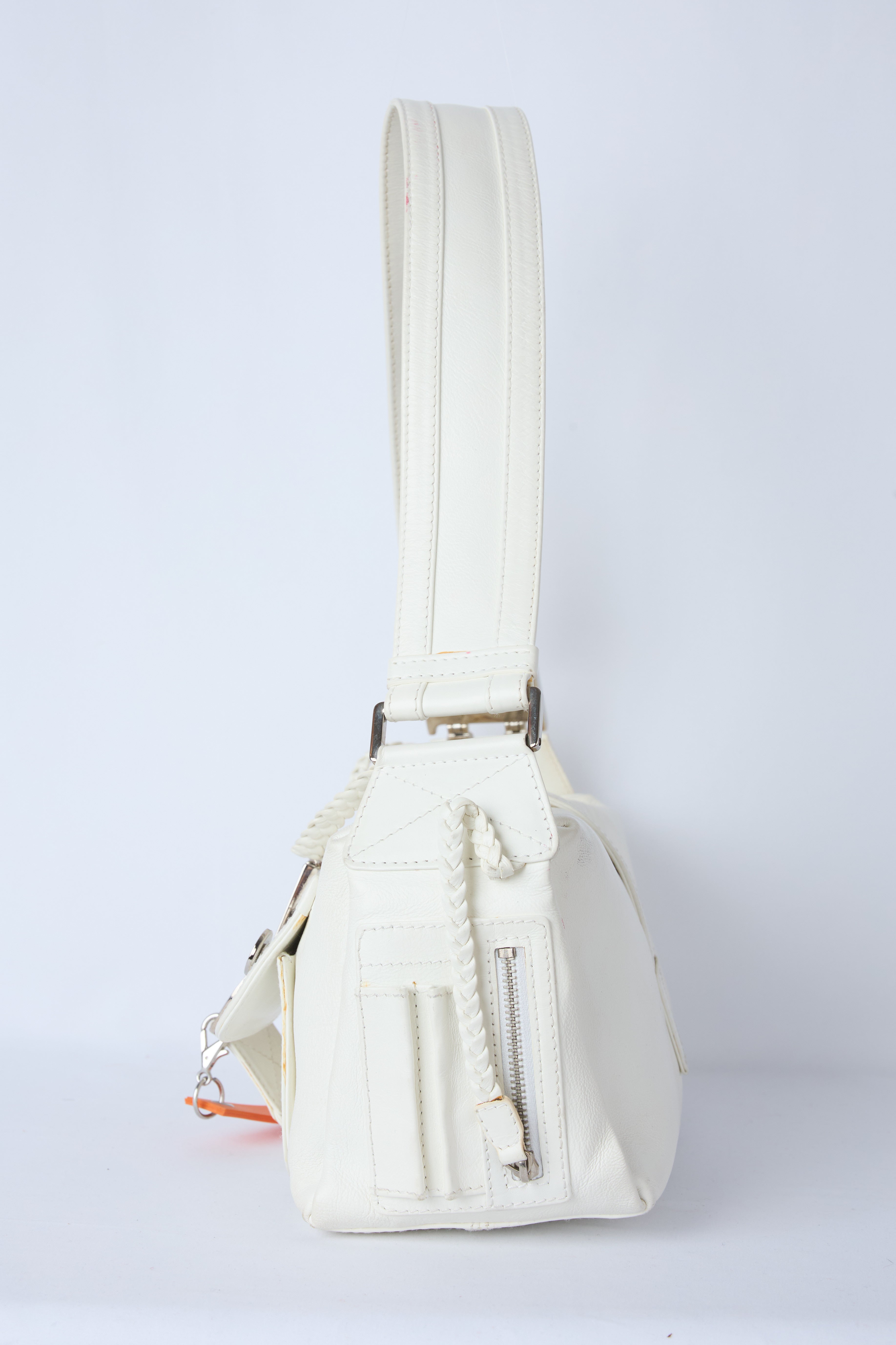 DIOR WHITE FLIGHT BAG