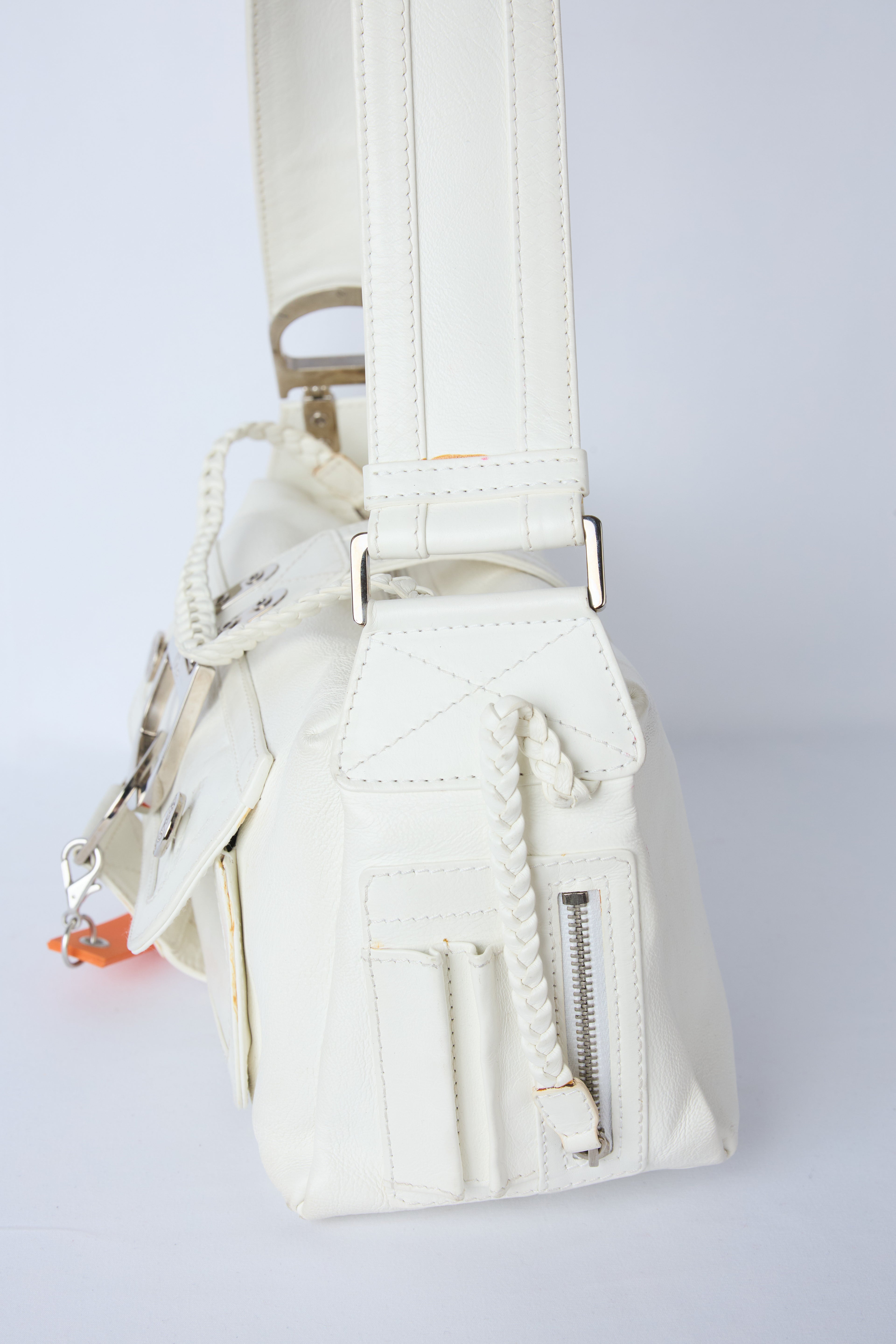 DIOR WHITE FLIGHT BAG