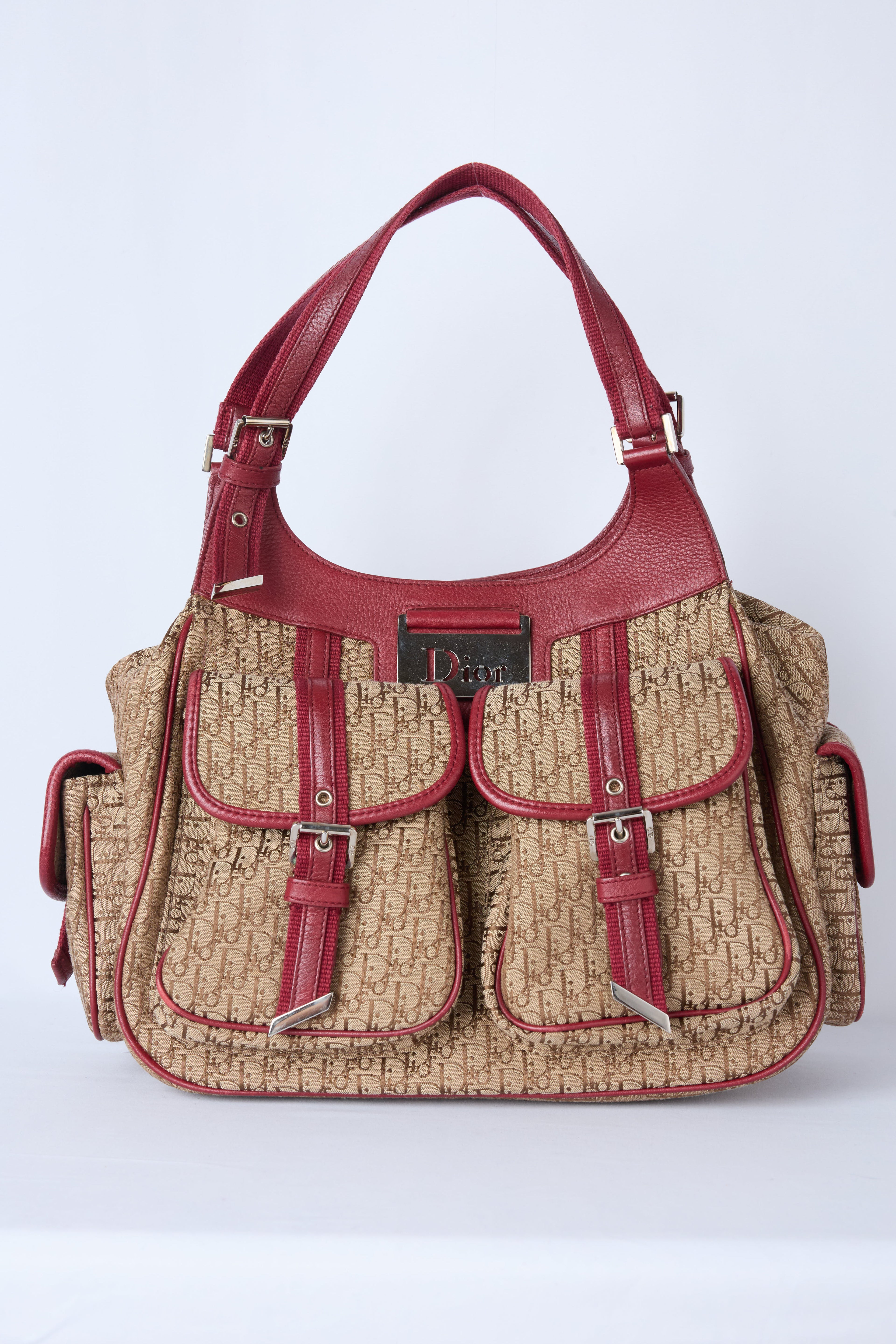 DIOR DIORISSIMO CANVAS MULTIPOCKET STREET CHIC HOBO