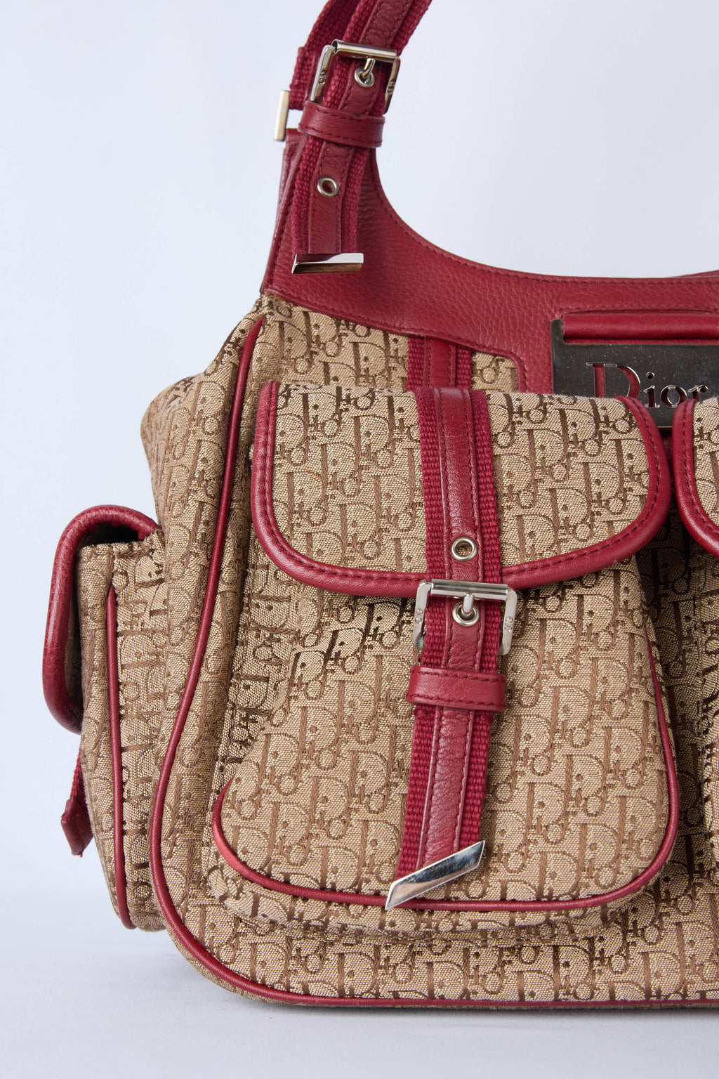 DIOR DIORISSIMO CANVAS MULTIPOCKET STREET CHIC HOBO