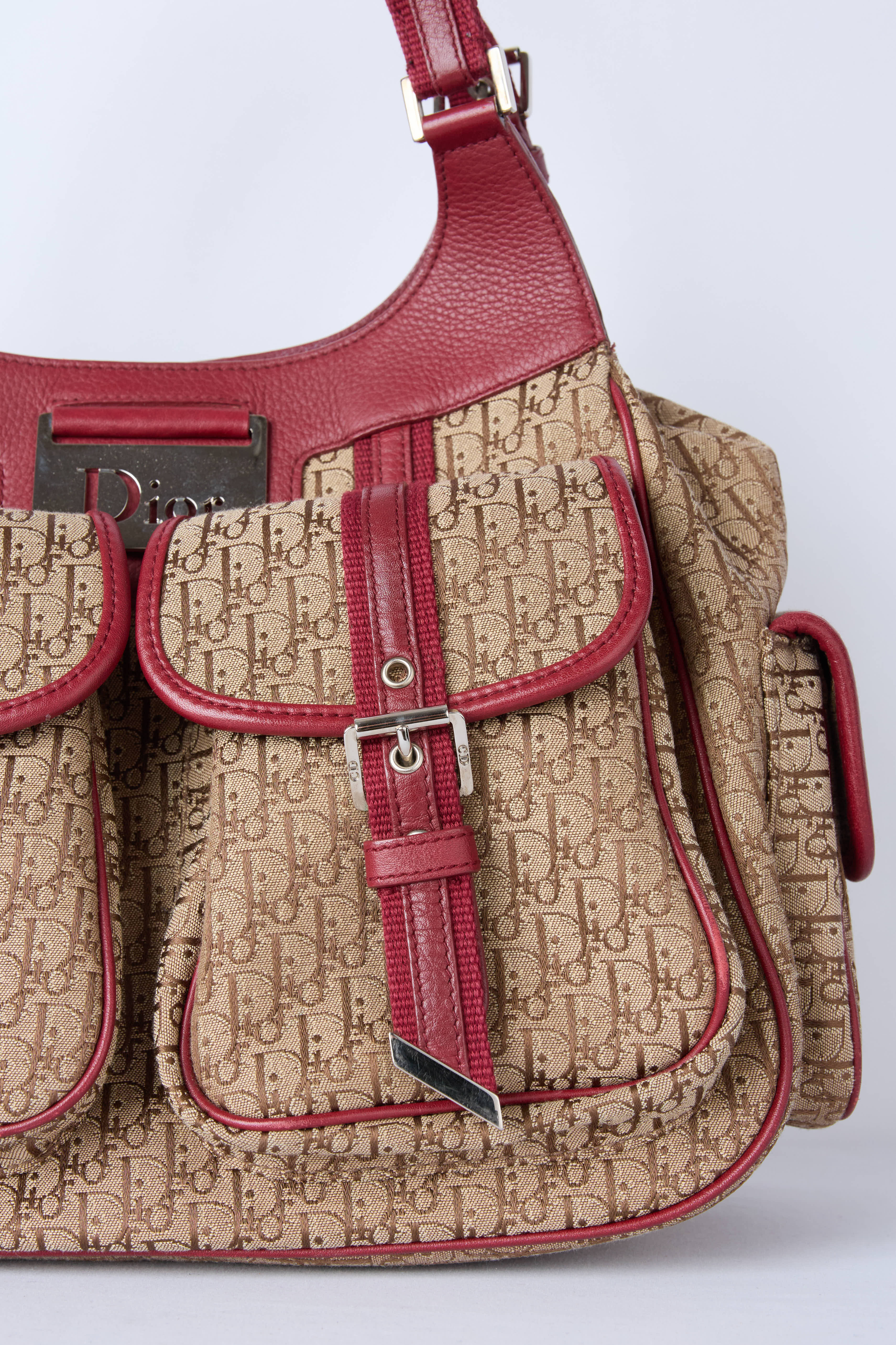 DIOR DIORISSIMO CANVAS MULTIPOCKET STREET CHIC HOBO
