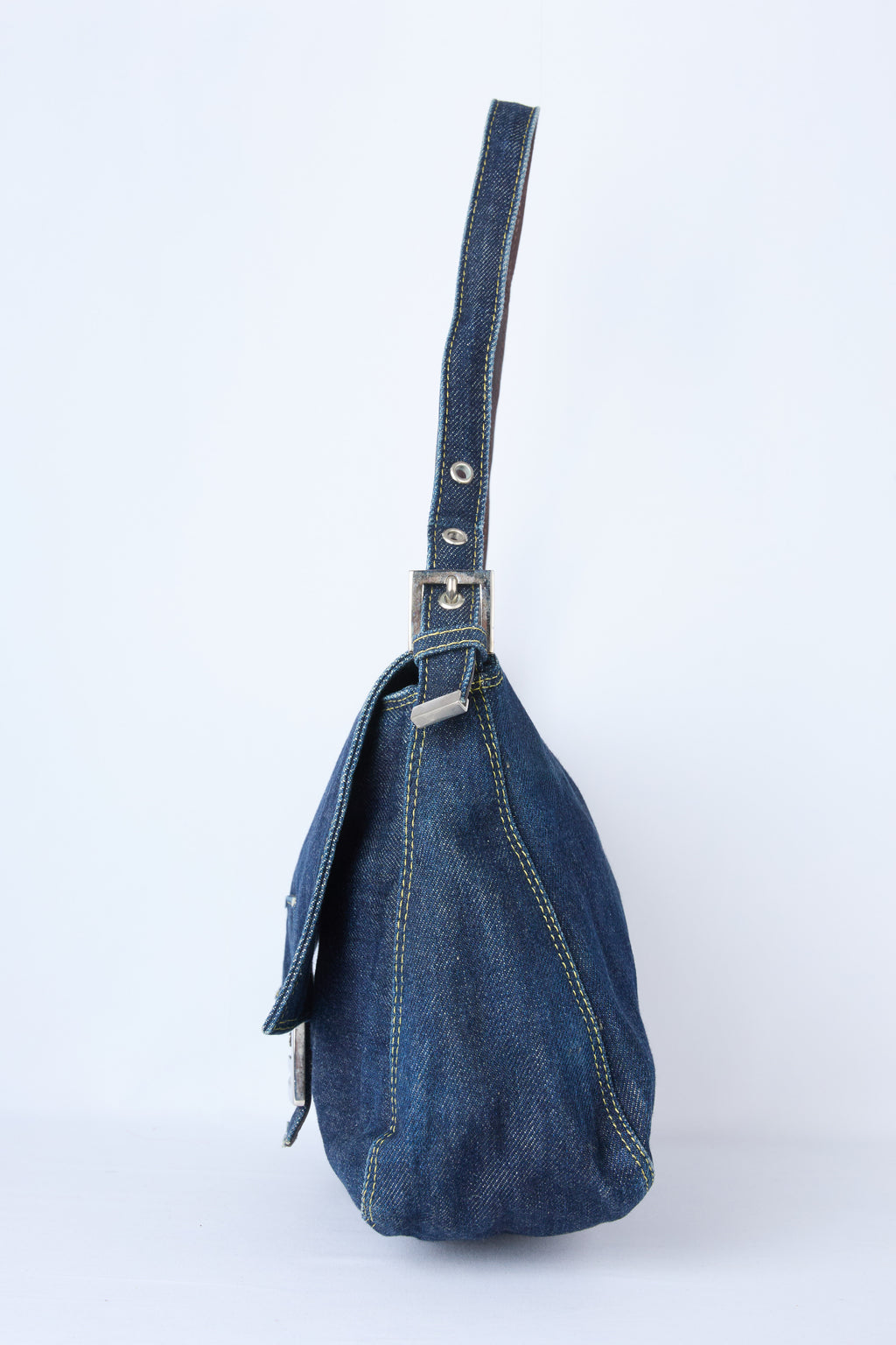 FENDI DENIM MAMMA BAGUETTE