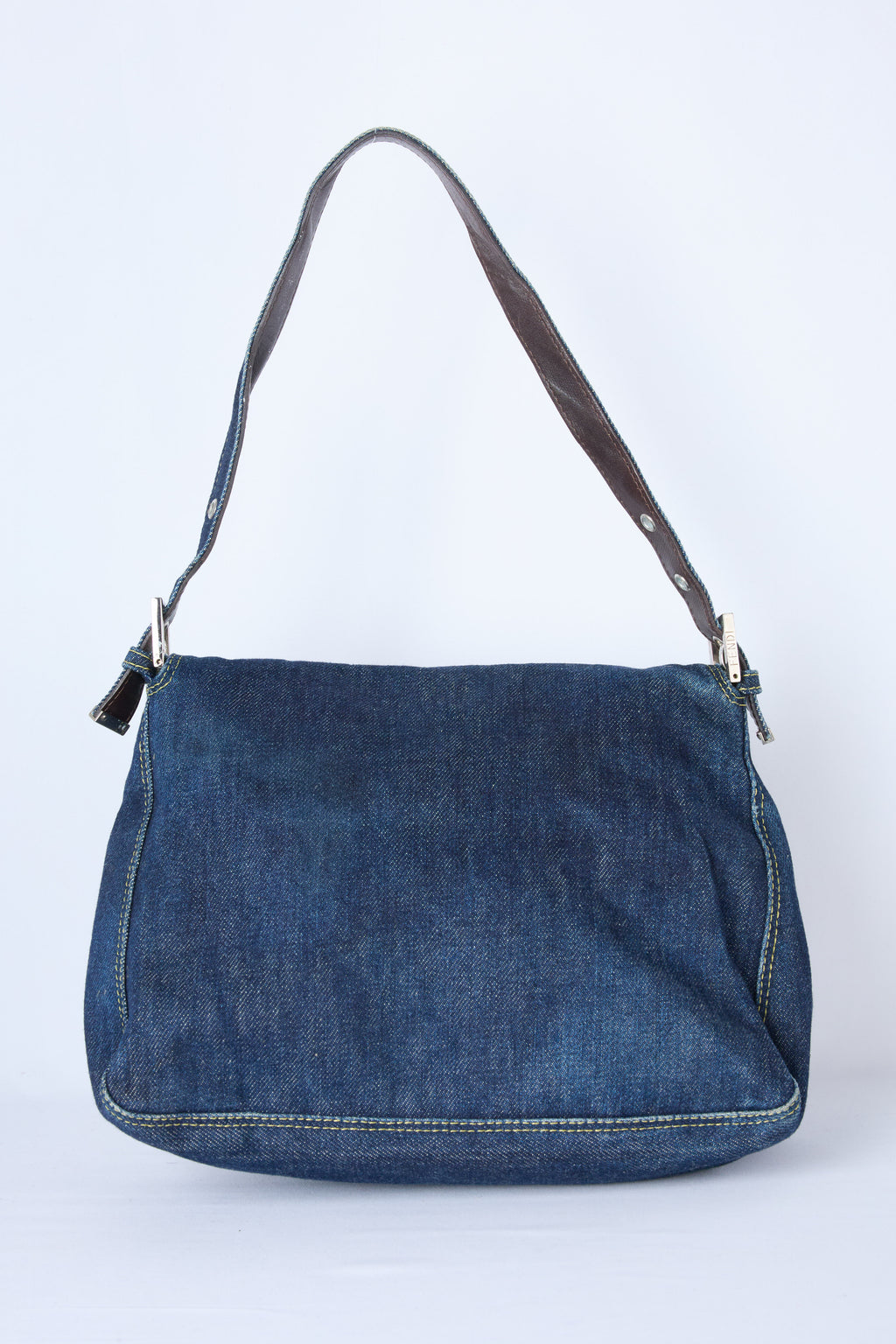 FENDI DENIM MAMMA BAGUETTE