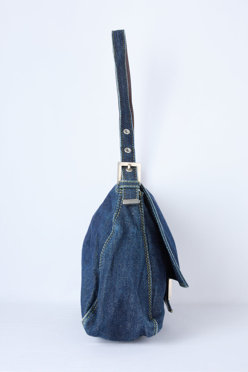FENDI DENIM MAMMA BAGUETTE
