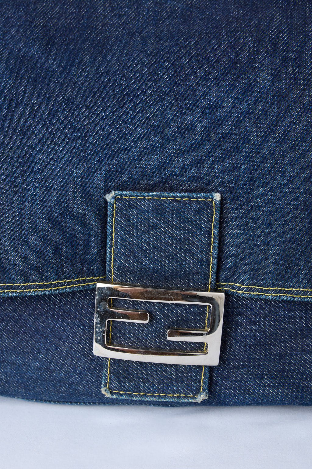 FENDI DENIM MAMMA BAGUETTE
