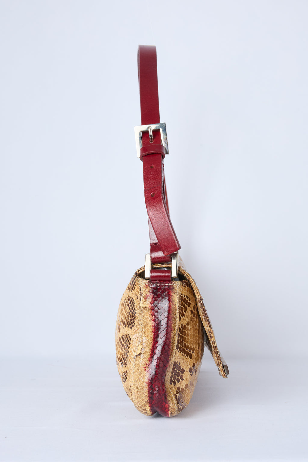 FENDI PYTHON LEATHER SHOULDER BAG