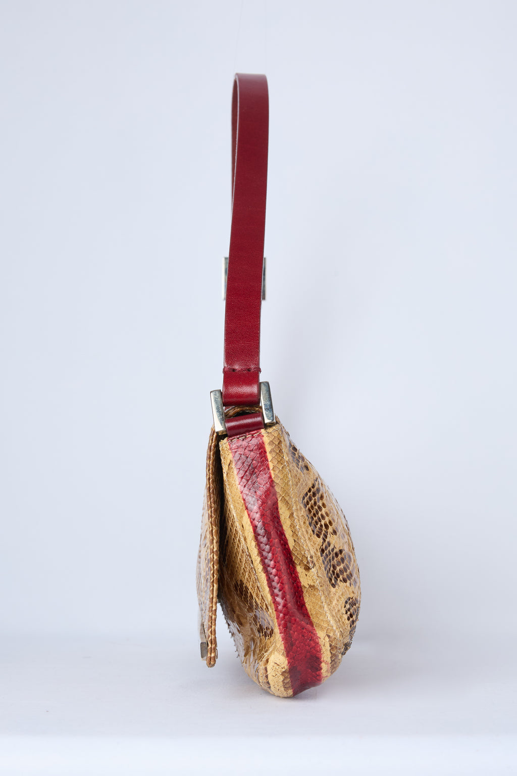 FENDI PYTHON LEATHER SHOULDER BAG