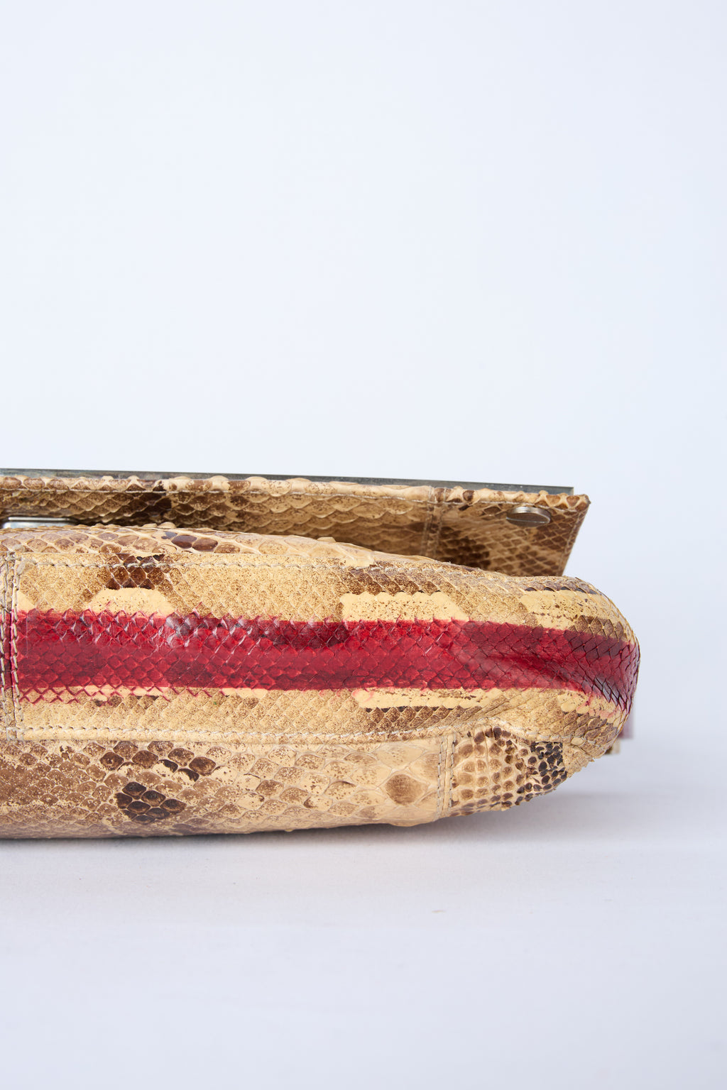 FENDI PYTHON LEATHER SHOULDER BAG