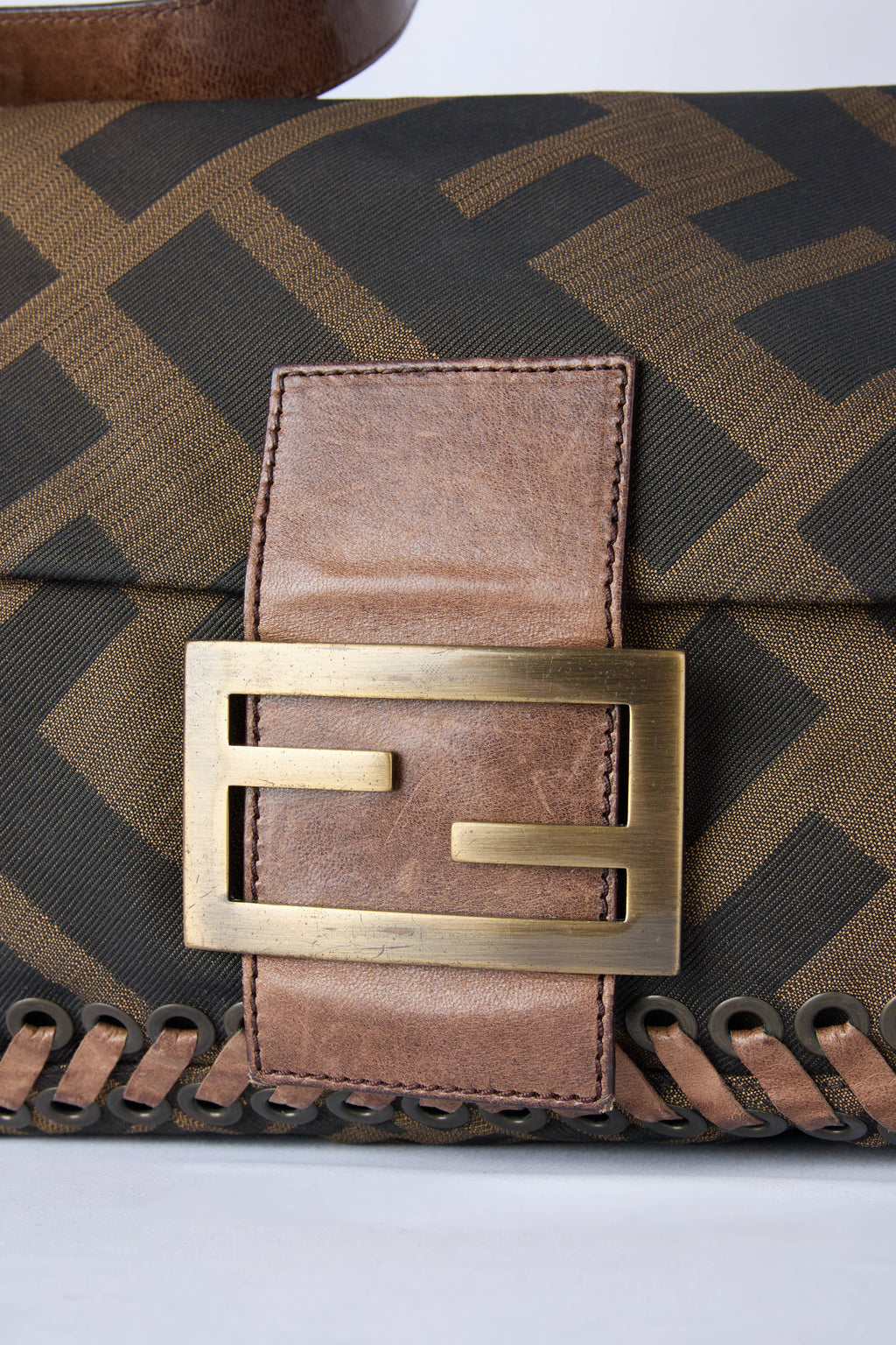 FENDI WHIPSTICH MAXI FLAP