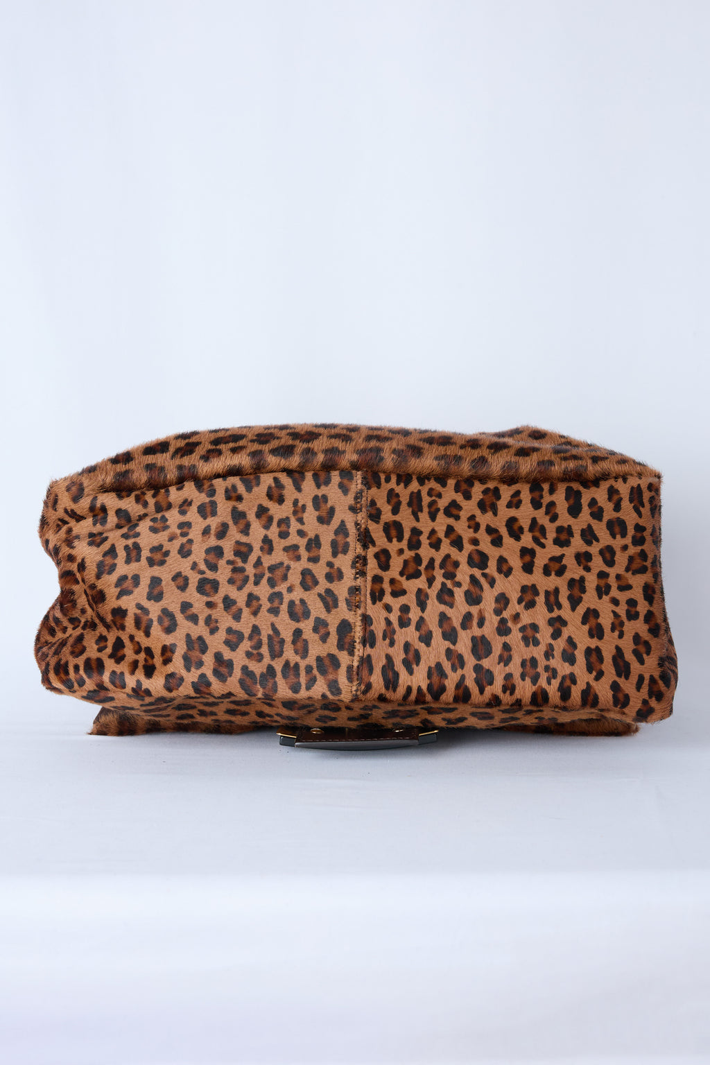 FENDI LEOPARD PONY HAIR MAMMA BAGUETTE