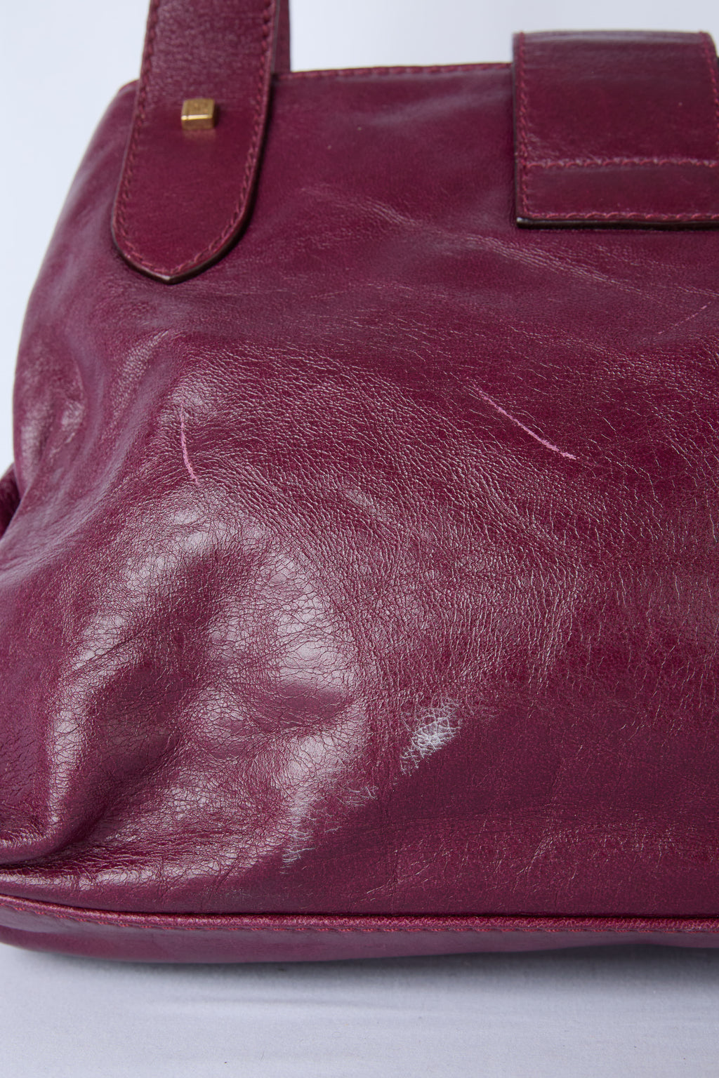 FENDI BURGUNDY HOBO