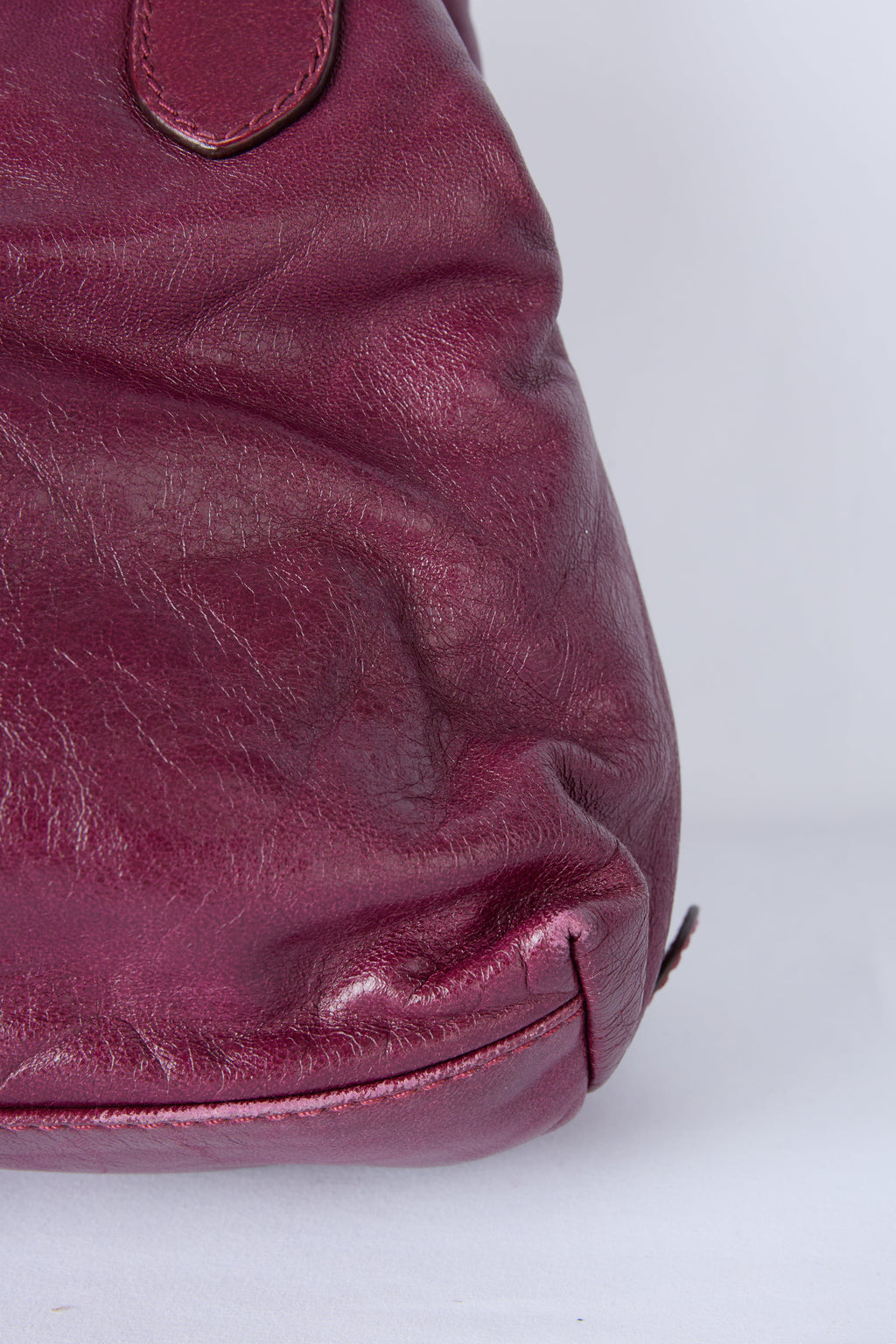 FENDI BURGUNDY HOBO