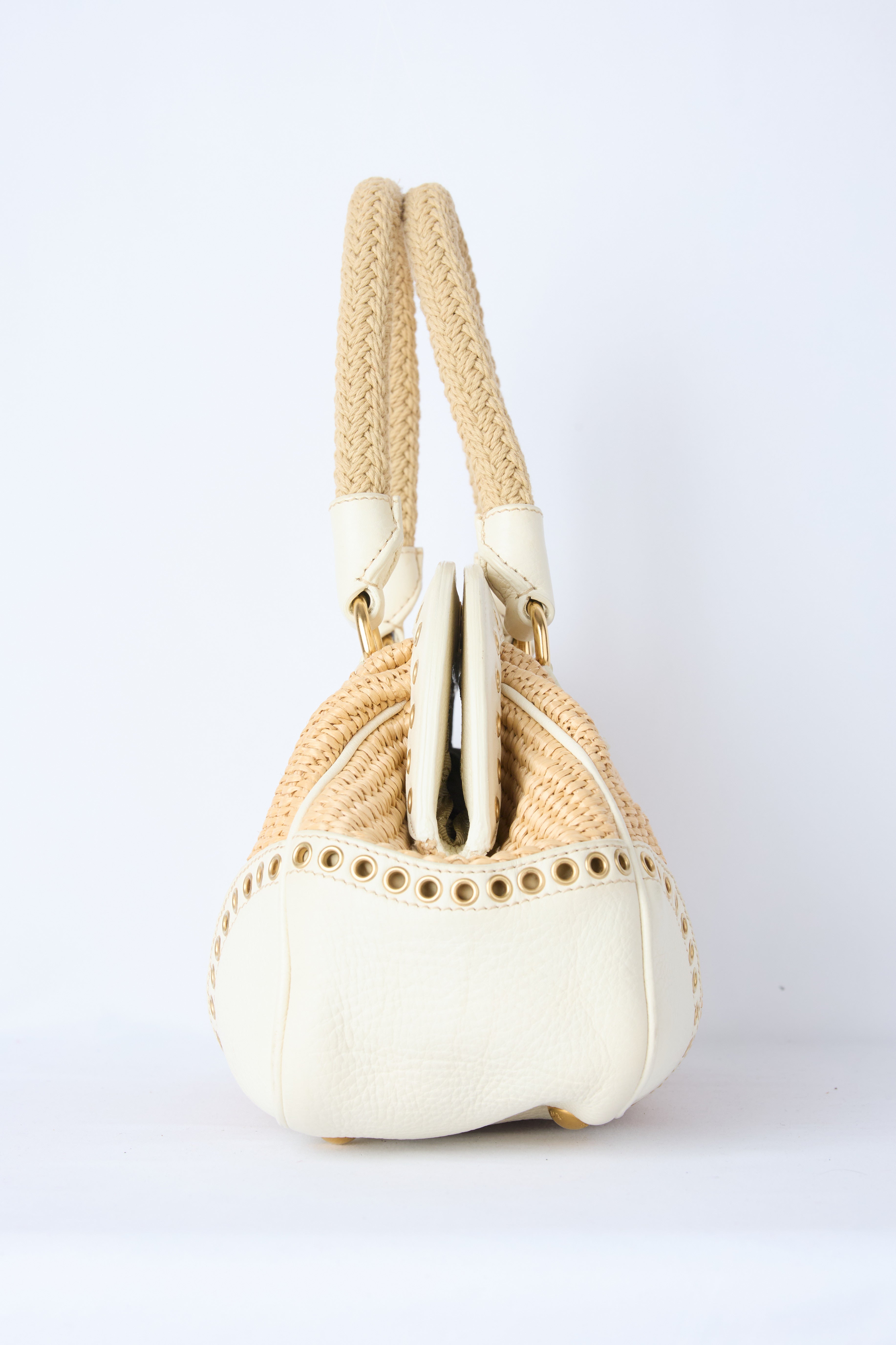 PRADA PAGLIA & VITELLO FRAME DAINO