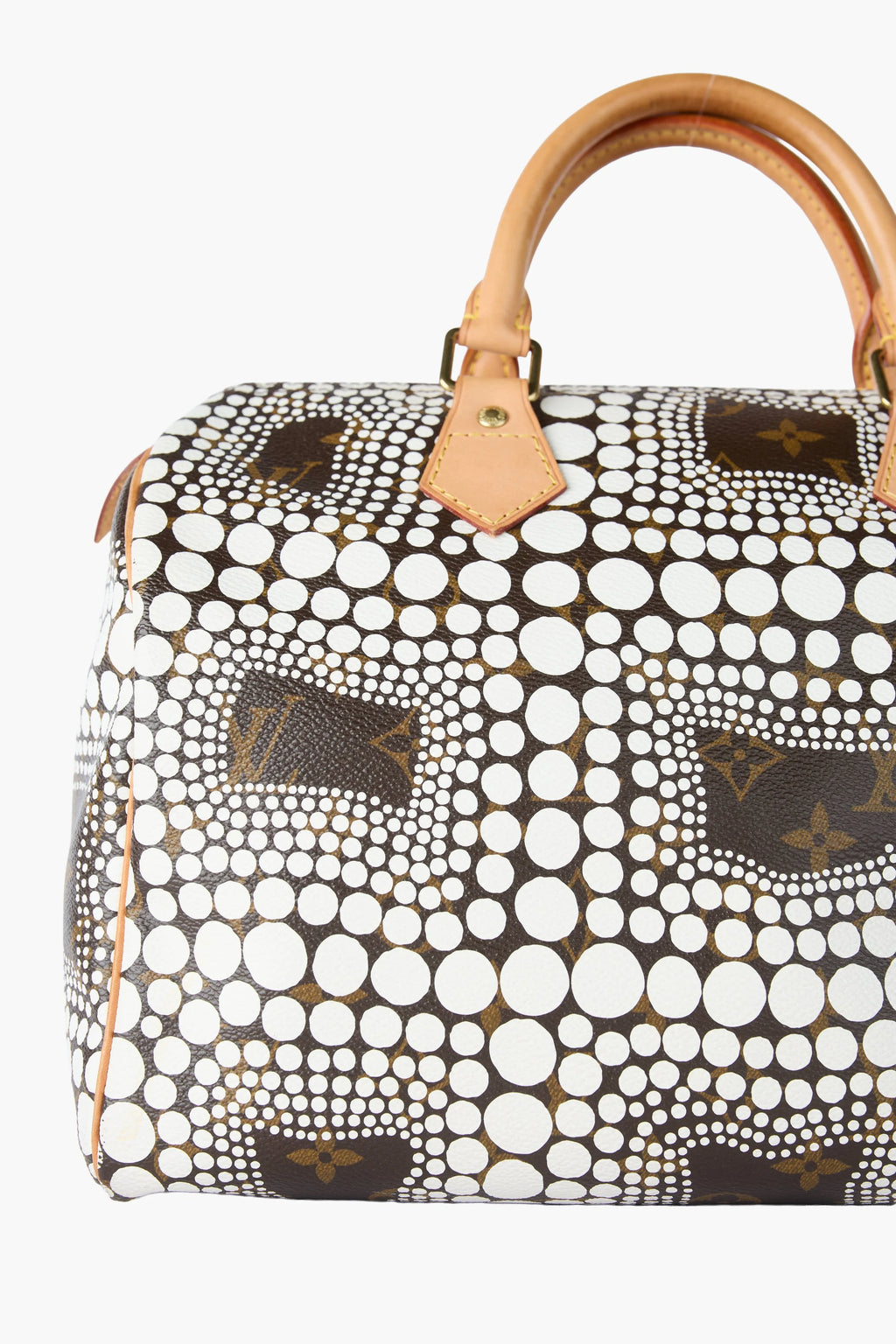 LOUIS VUITTON Speedy 30 Yayoi Kusama Monogram Multi-color Coated Canvas Hand Bag