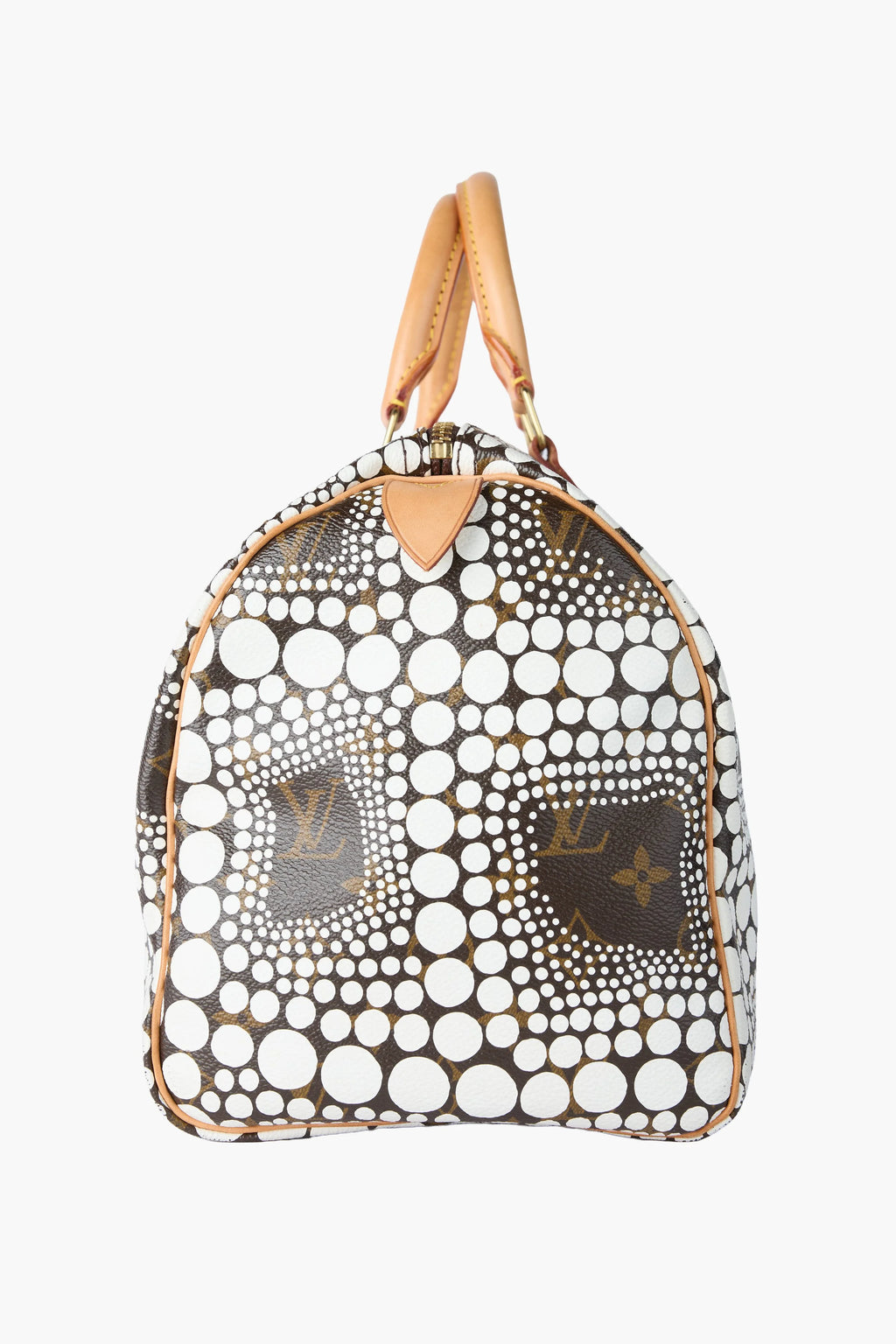 LOUIS VUITTON Speedy 30 Yayoi Kusama Monogram Multi-color Coated Canvas Hand Bag