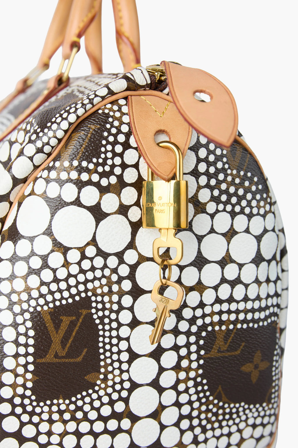 LOUIS VUITTON Speedy 30 Yayoi Kusama Monogram Multi-color Coated Canvas Hand Bag