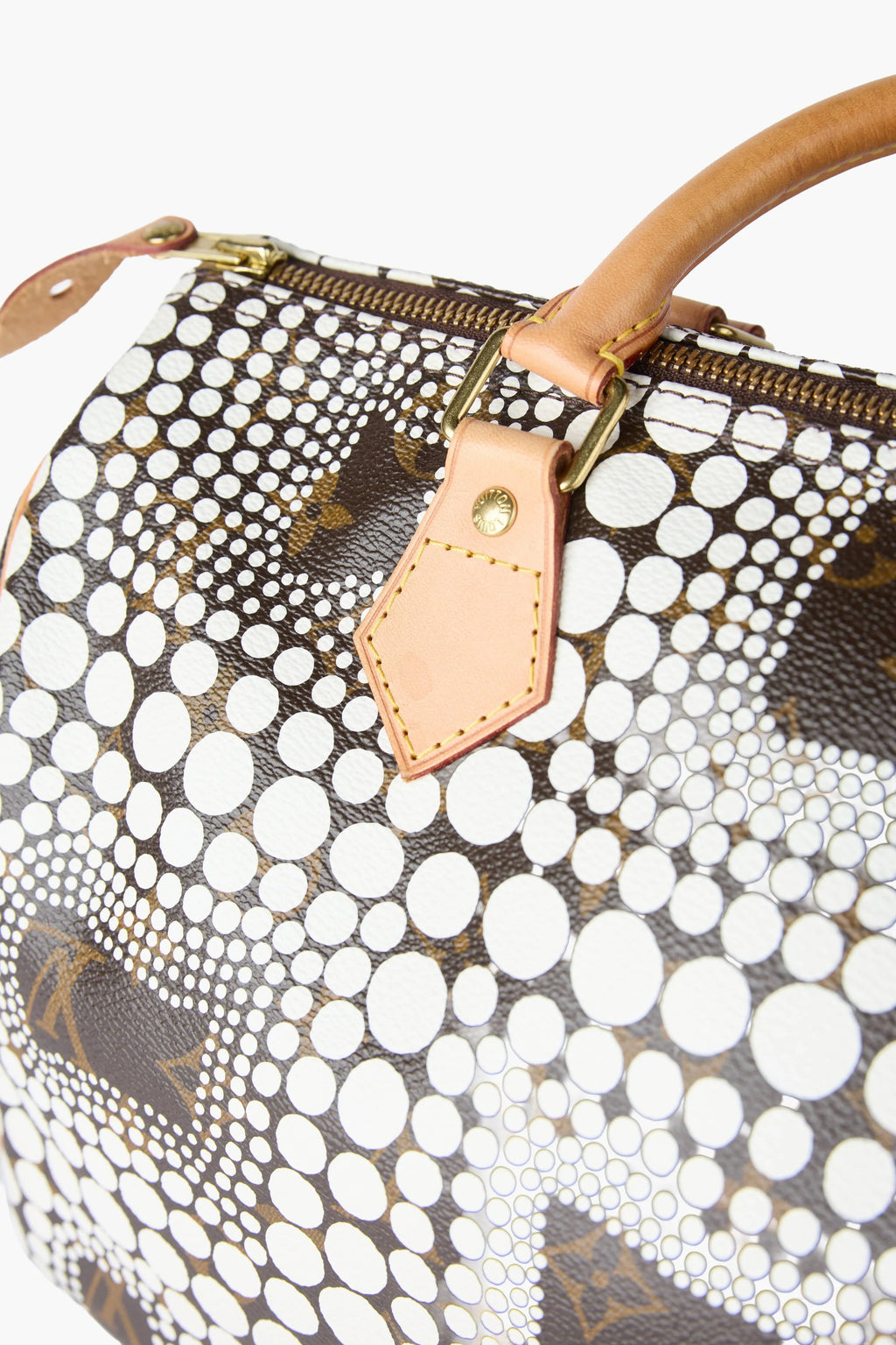 LOUIS VUITTON Speedy 30 Yayoi Kusama Monogram Multi-color Coated Canvas Hand Bag