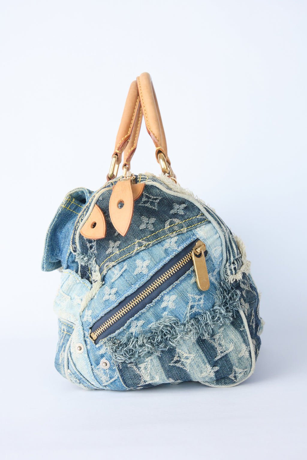 LOUIS VUITTON DENIM PATCHWORK SPEEDY